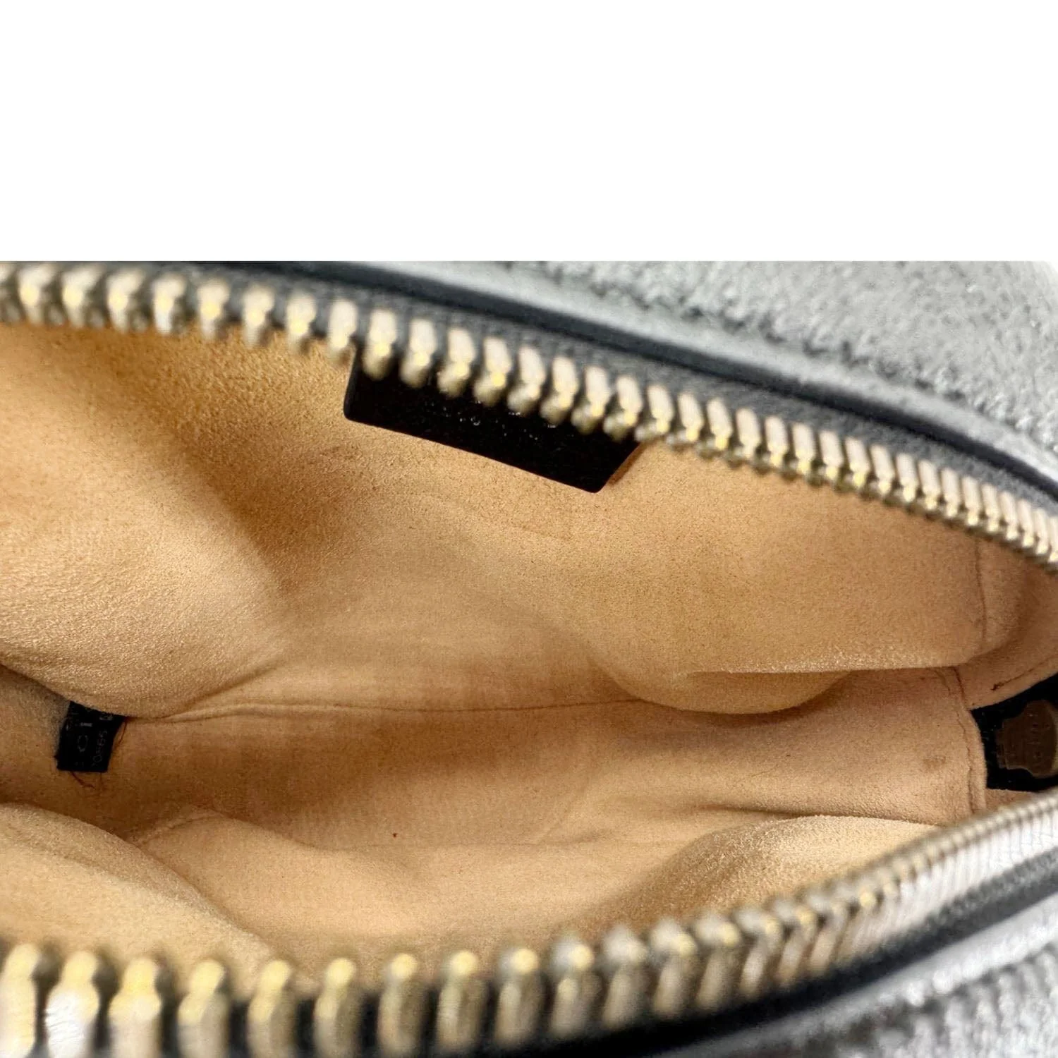 GUCCI GG Marmont Mini Round Leather Crossbody Bag Black 550154 - Image 12