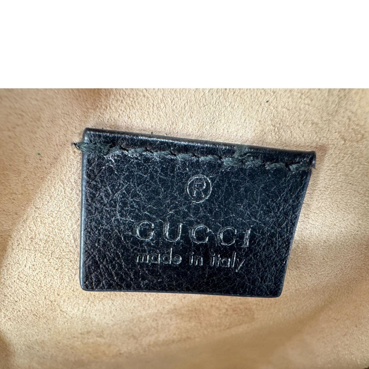 GUCCI GG Marmont Mini Round Leather Crossbody Bag Black 550154 - Image 13