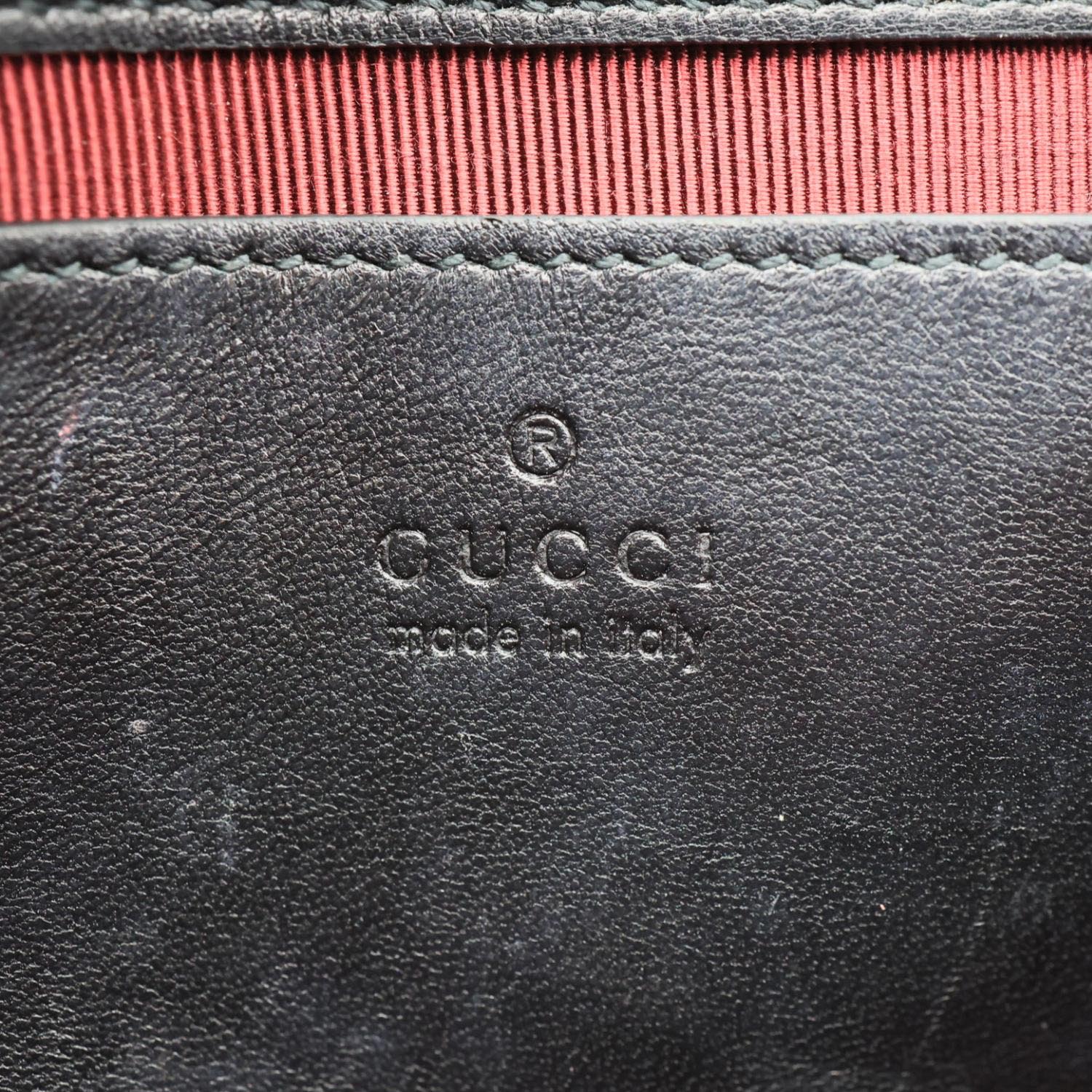 GUCCI GG Marmont Small Matelasse Chevron Leather Shoulder Bag Black 837280 - Image 19
