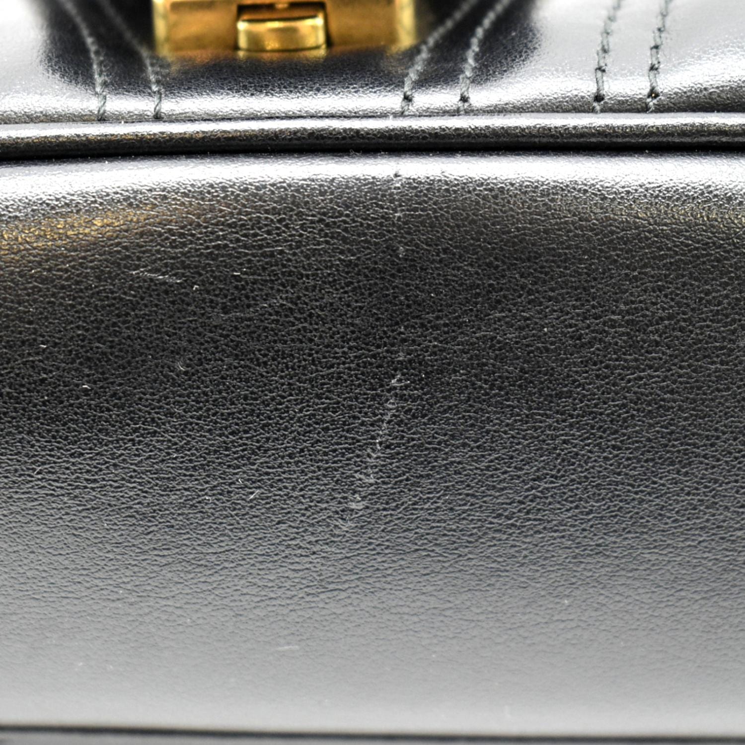 GUCCI GG Marmont Small Matelasse Leather Crossbody Bag Black 443497 - Image 12