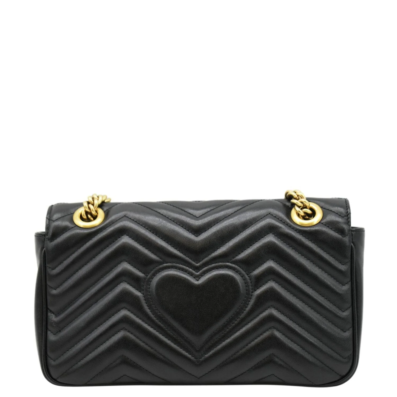 GUCCI GG Marmont Small Matelasse Leather Crossbody Bag Black 443497 - Image 4