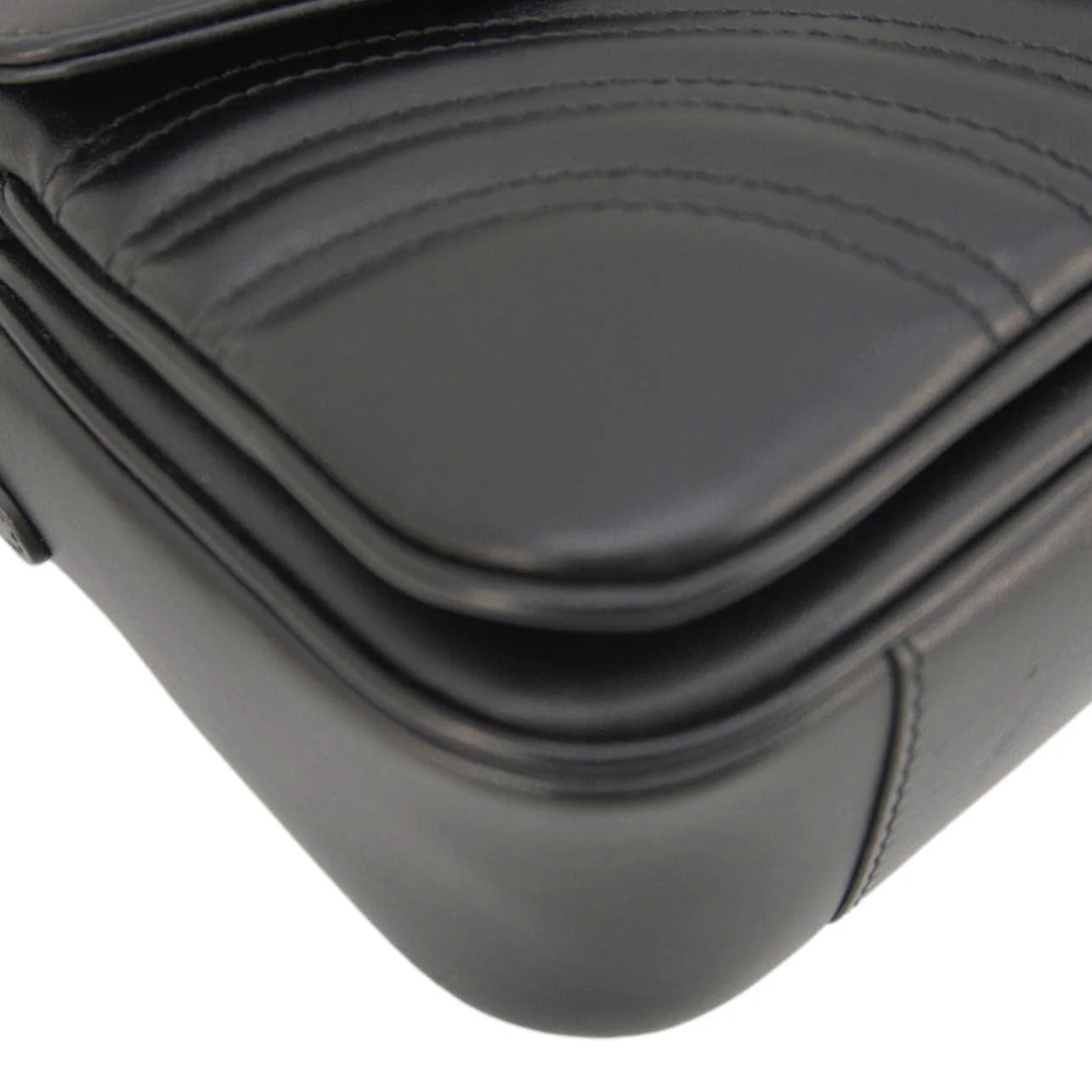 GUCCI GG Marmont Small Leather Shoulder Bag Black 734814 - Image 10