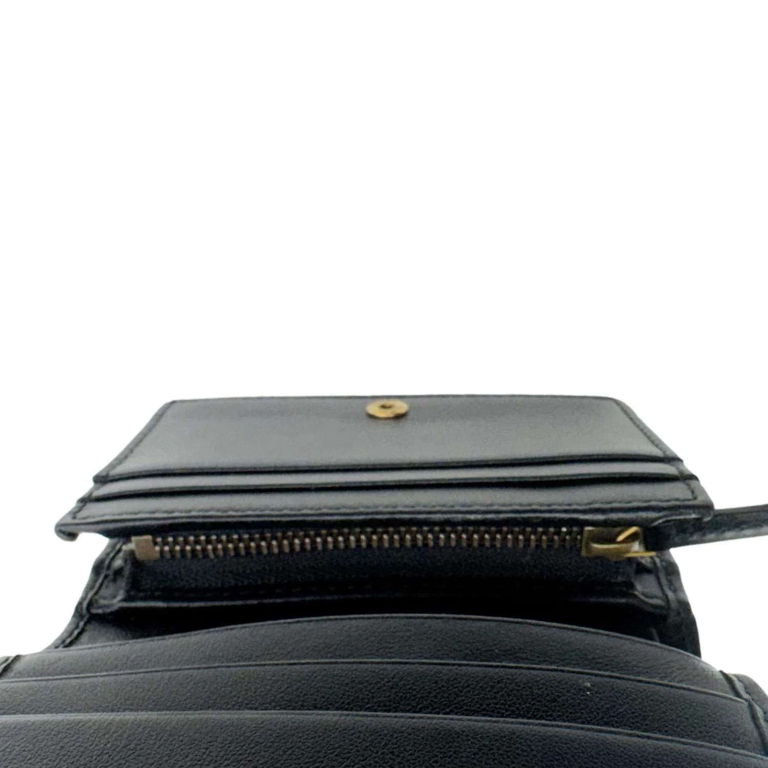 GUCCI Marmont GG Matelasse Leather Card Case Wallet Black 466492 - Image 10