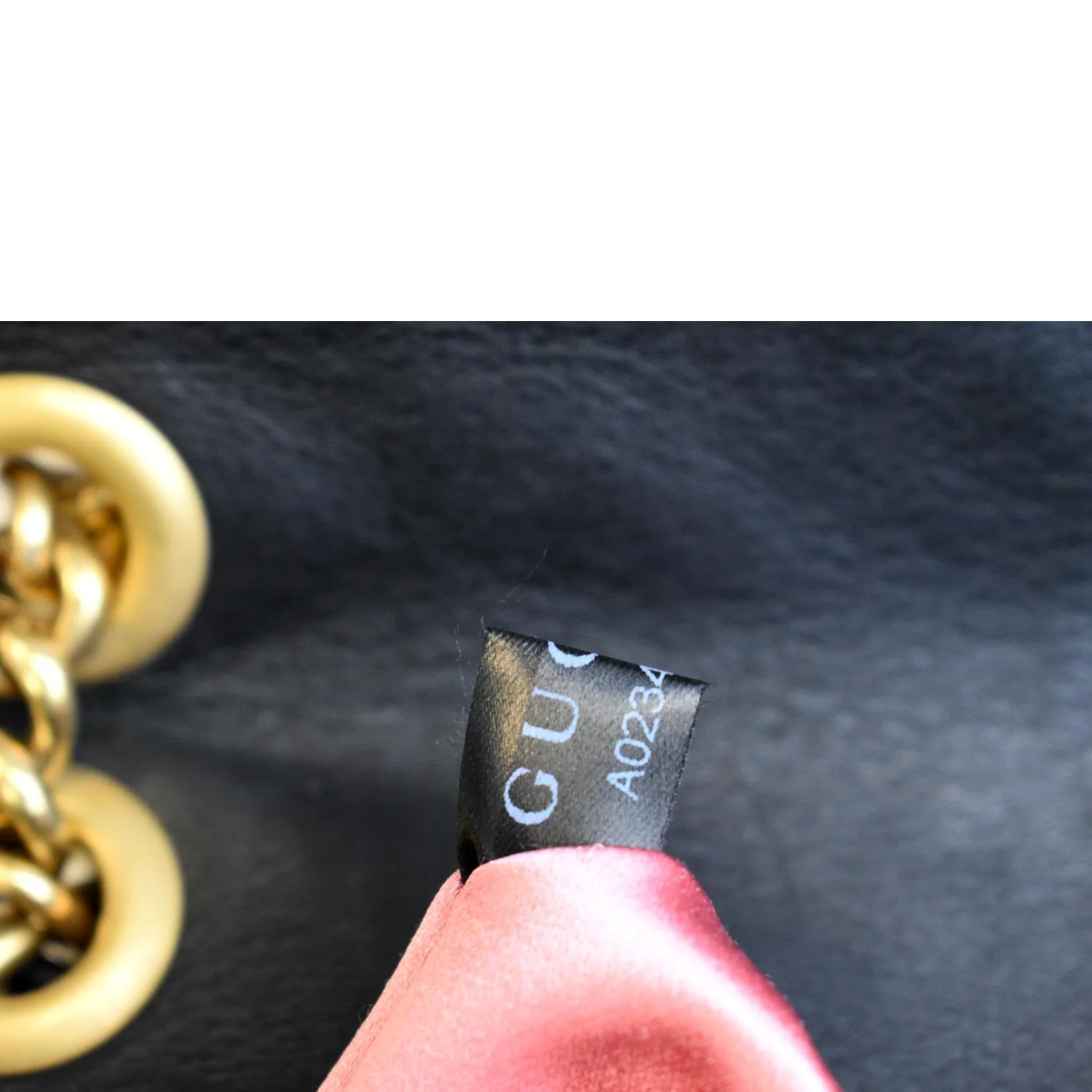 GUCCI GG Marmont Velvet Crossbody Bag Black 443497 - Image 13