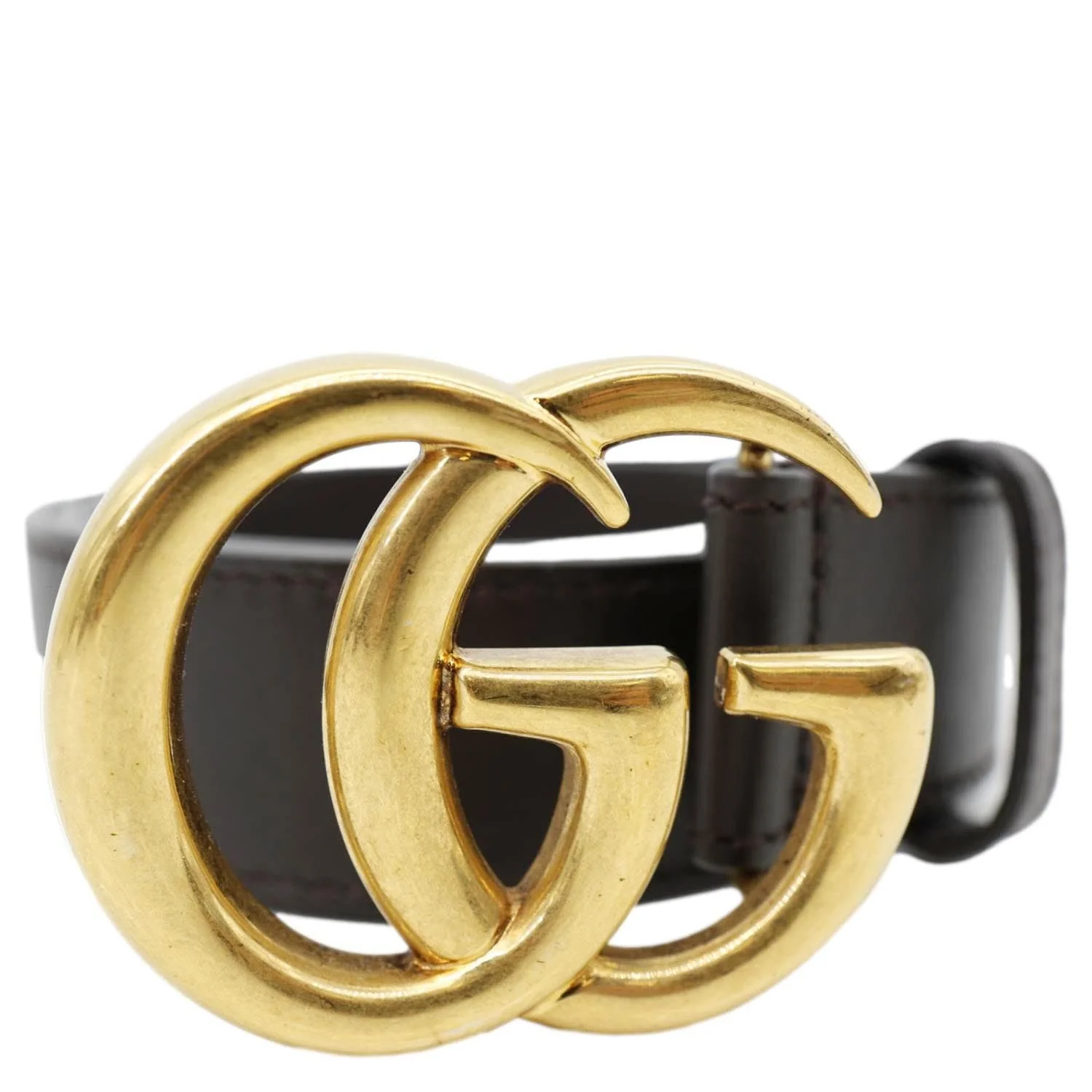 GUCCI GG Buckle Marmont Thin Leather Belt Black 414516 Size 75/30 - Image 4