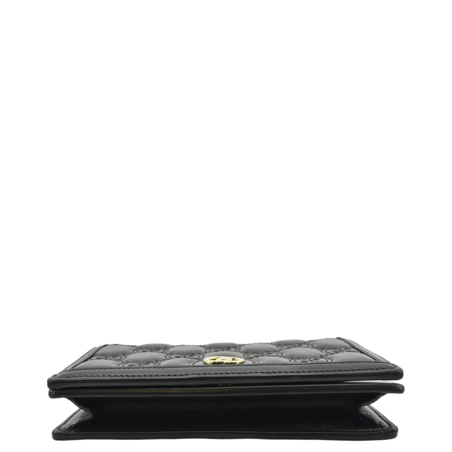 GUCCI GG Matelasse Leather Chain Wallet Shoulder Bag Black 723787 - Image 8