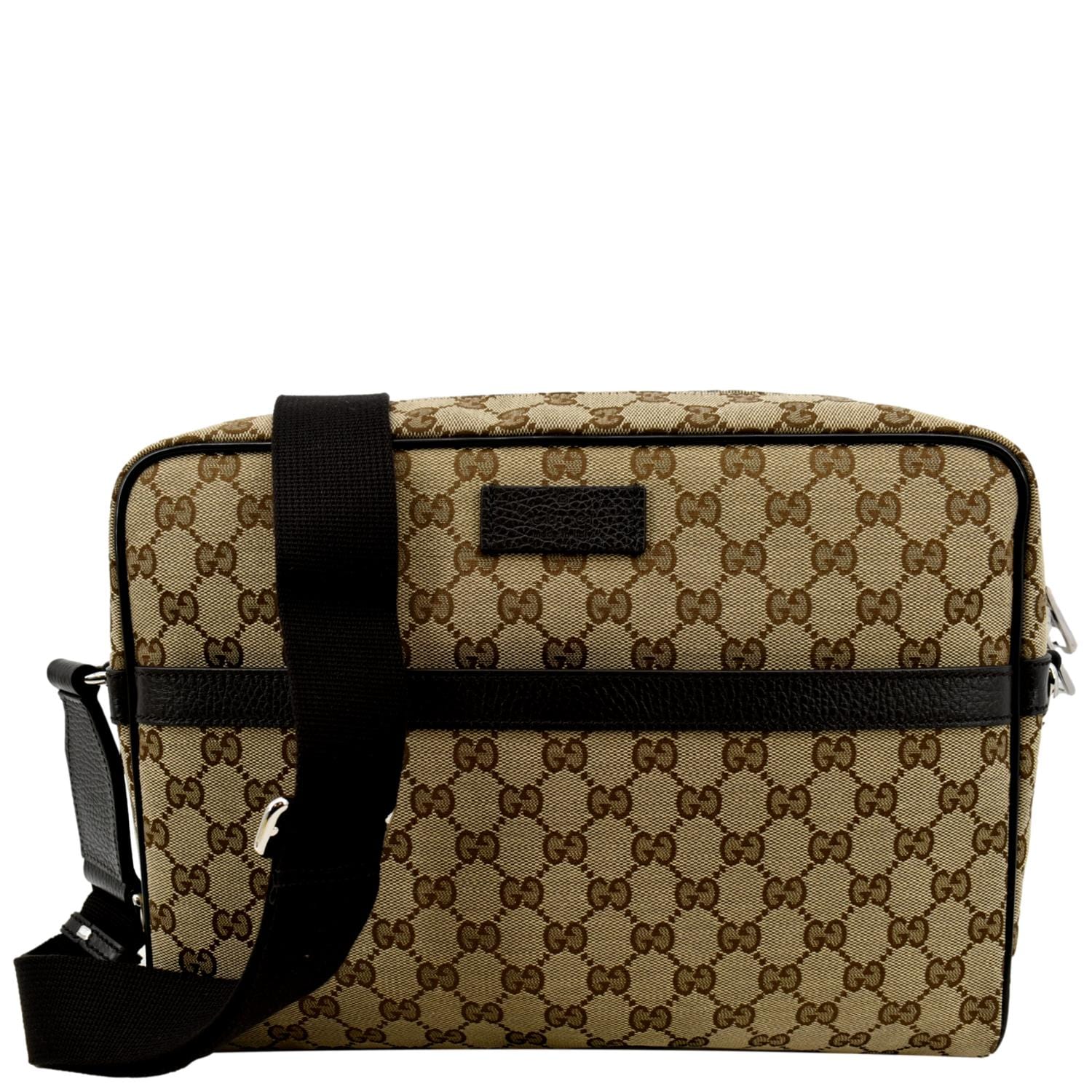 GUCCI GG Monogram Canvas Messenger Bag Dark Brown 449173 - Image 3