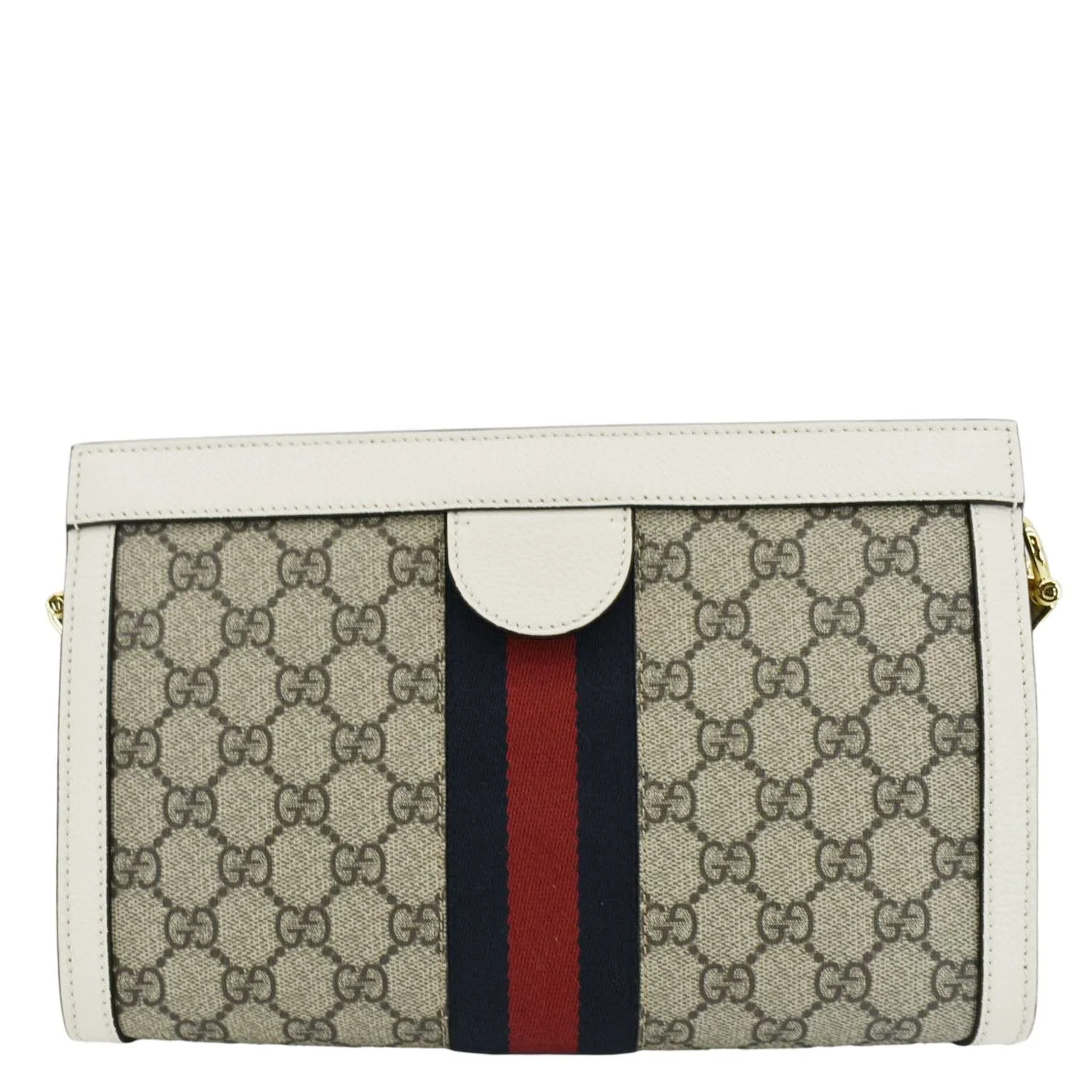 GUCCI Ophidia GG Small Supreme Canvas Chain Shoulder Bag Beige 503877 - Image 3