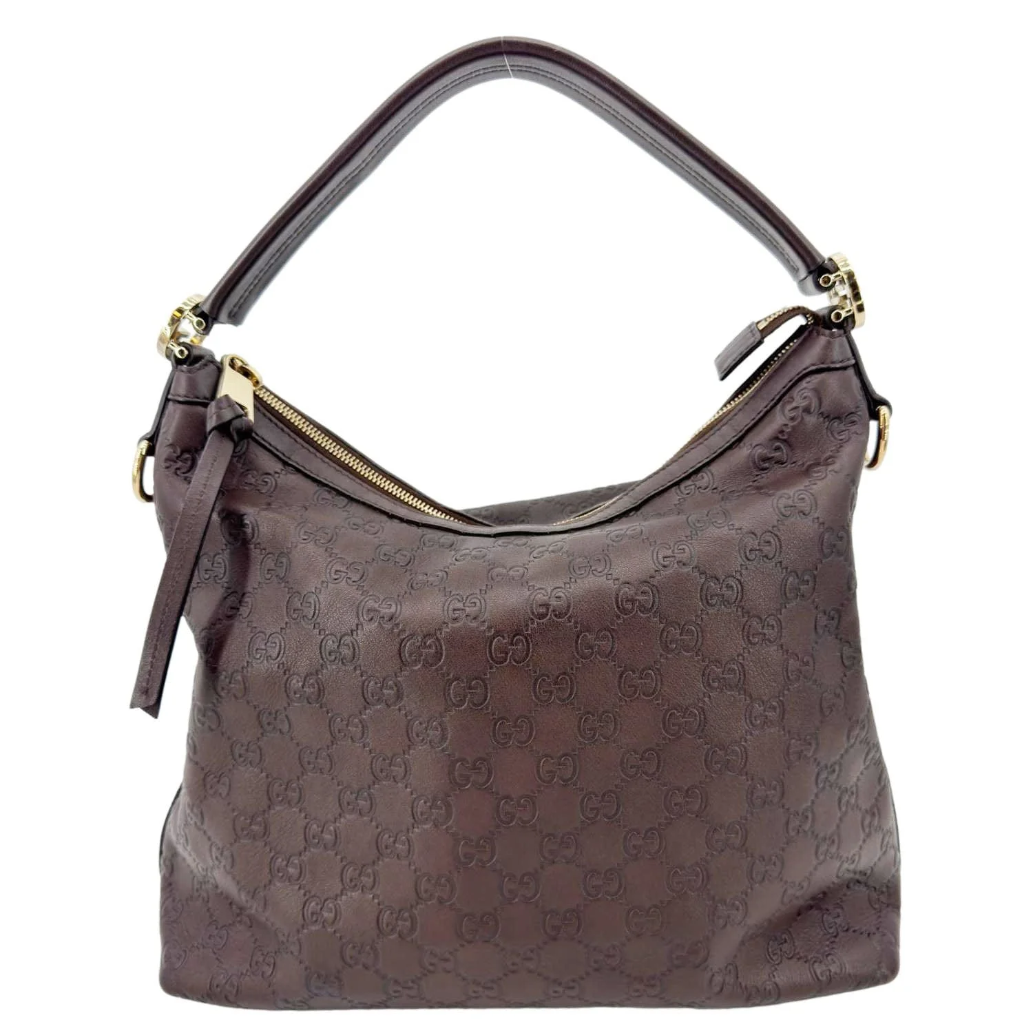 GUCCI Miss GG Leather Shoulder Hobo Bag Brown 326514 - Image 4