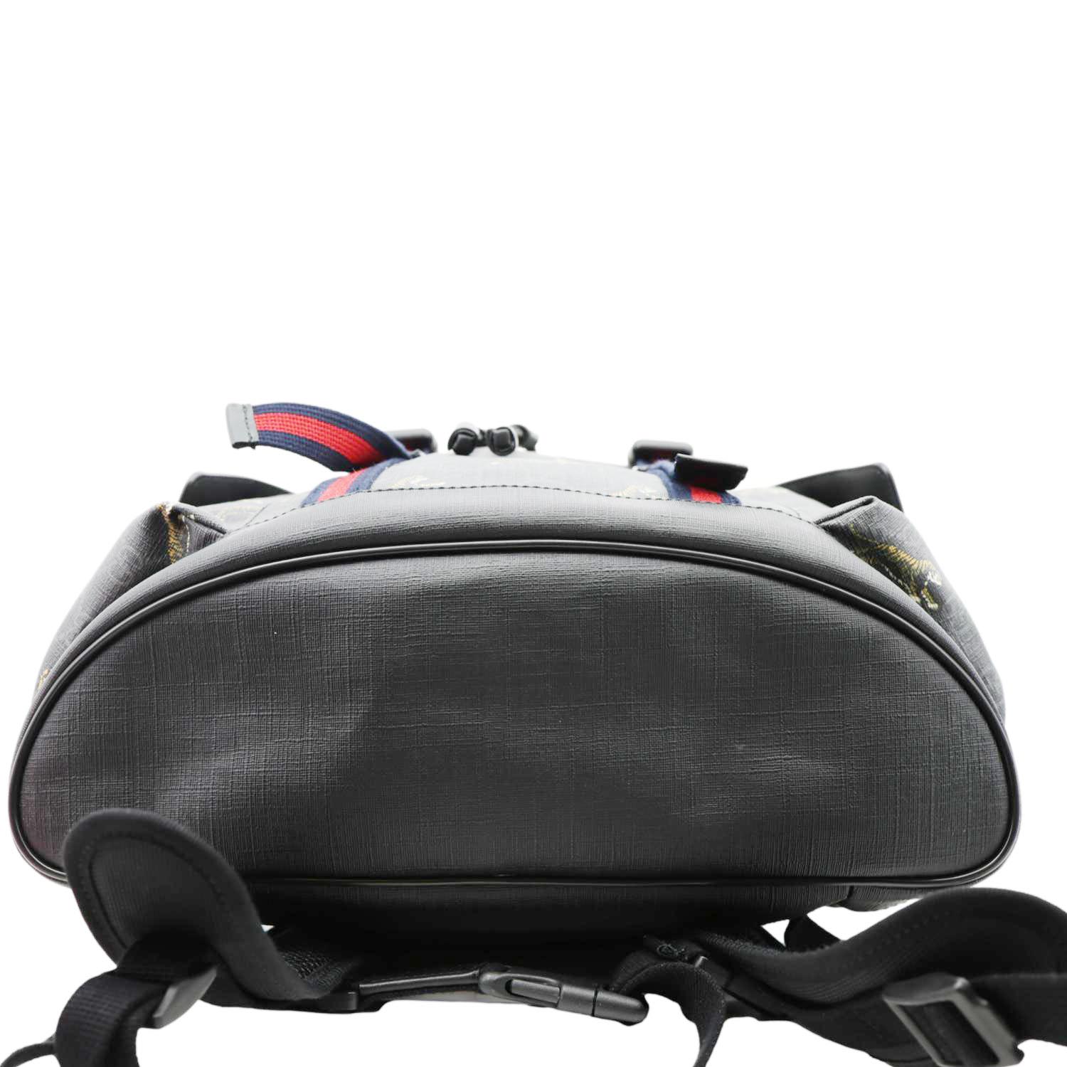 GUCCI GG Supreme Tiger Backpack Black 495563 - Image 9