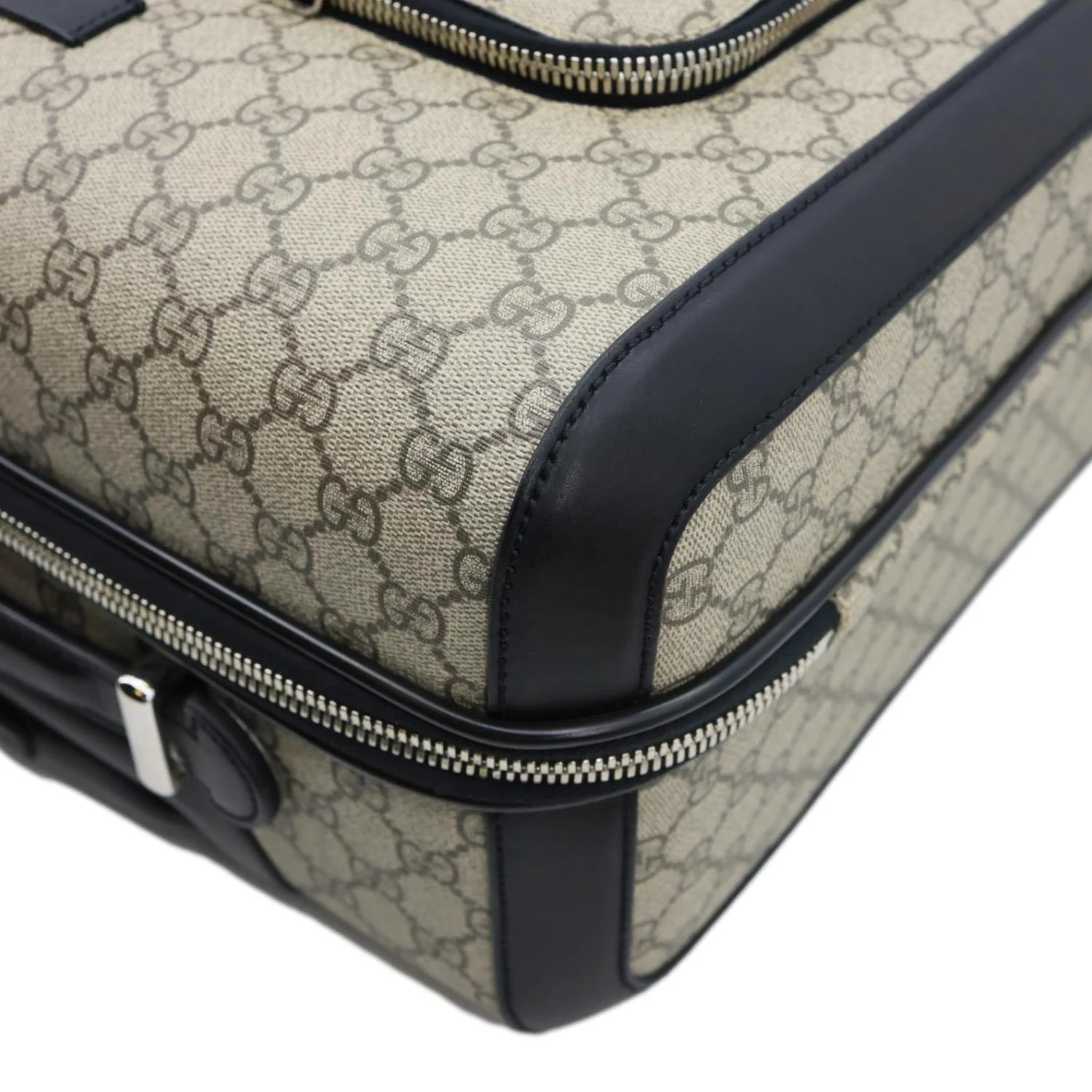 GUCCI Carry-On GG Supreme Canvas Travel Luggage Bag Beige - Image 5