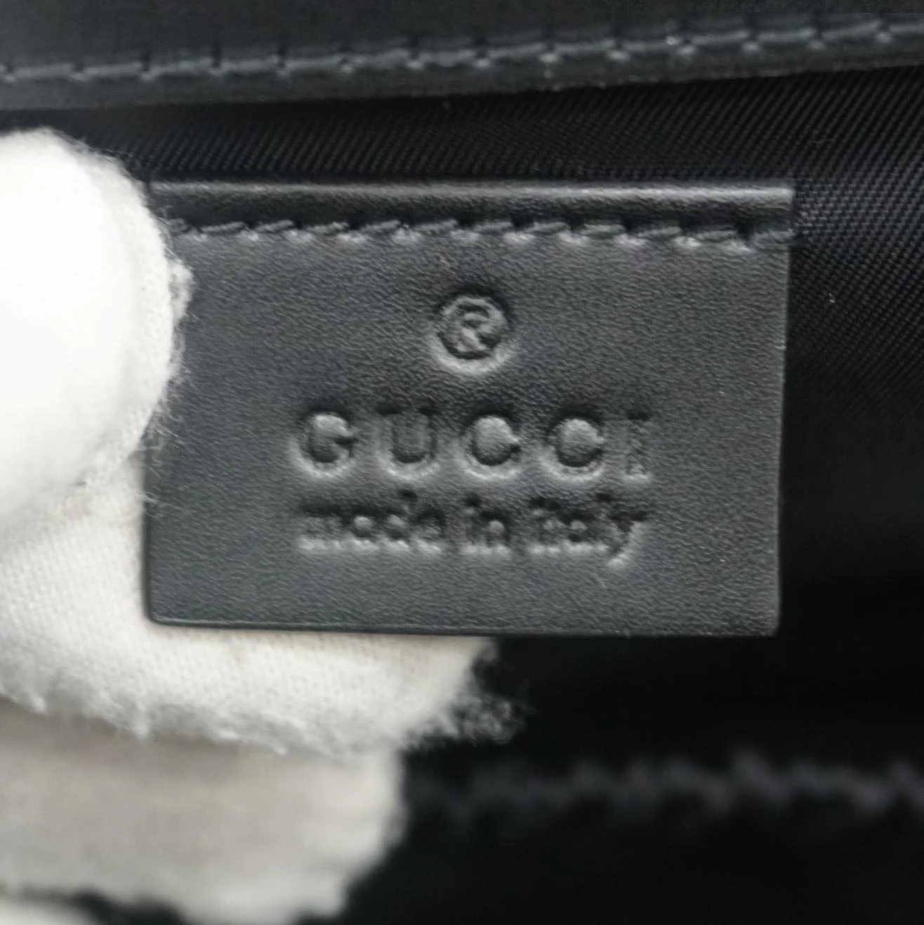 GUCCI Diaper GG Supreme Canvas Messenger Bag Black 495909 - Image 13