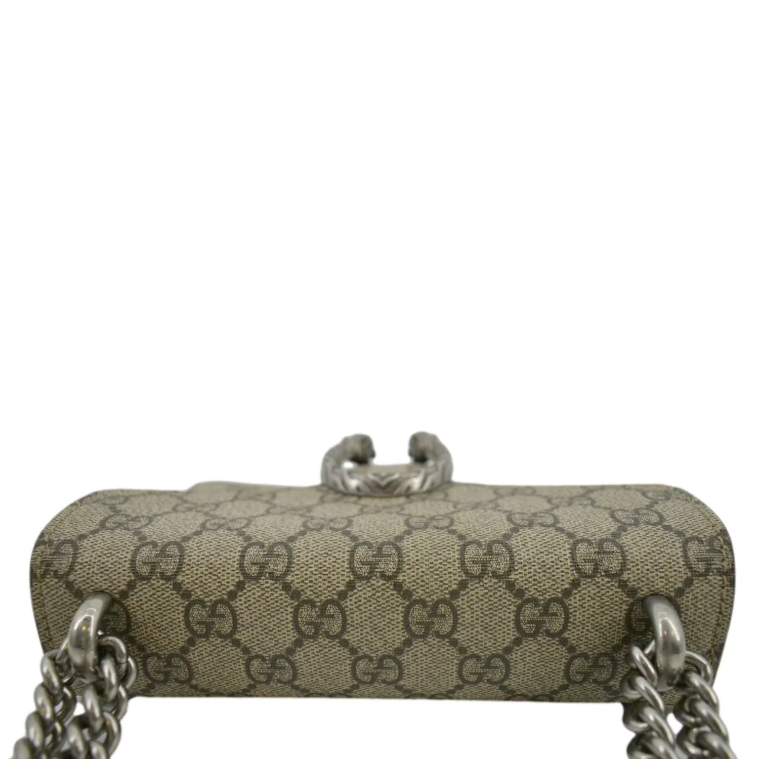 GUCCI Dionysus Mini GG Supreme Canvas Crossbody Bag Beige 421970 - Image 6