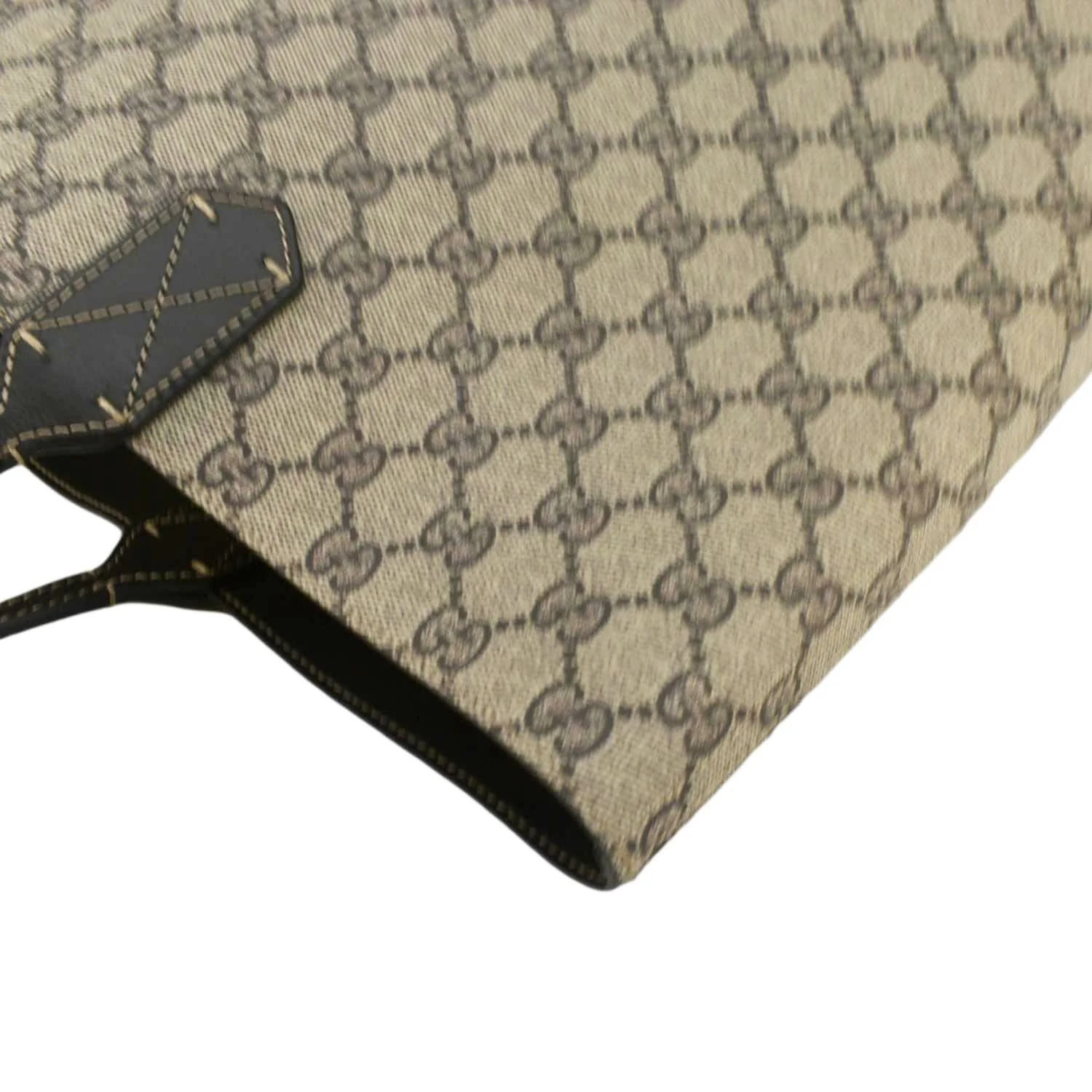 GUCCI Reversible Medium GG Supreme Canvas Tote Bag Dark Brown - Image 6