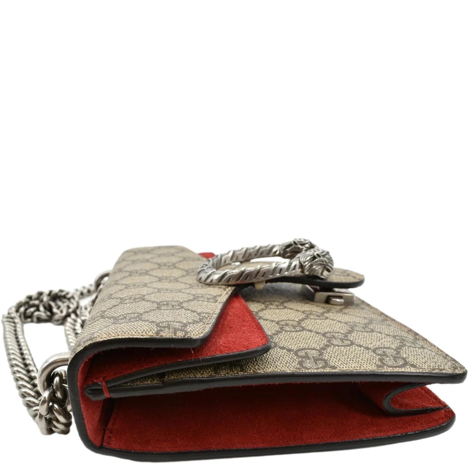 GUCCI Dionysus Mini GG Supreme Canvas Crossbody Bag Beige 421970 - Image 12