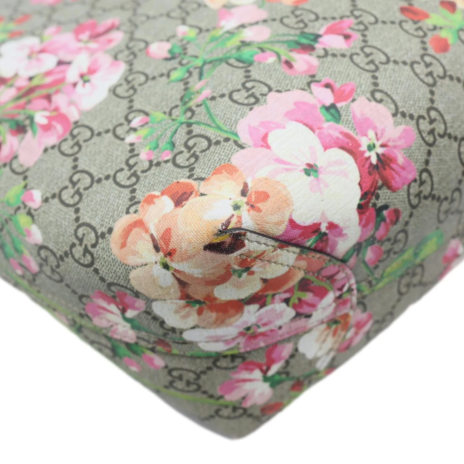 GUCCI Blooms GG Supreme Floral Tote Bag Dry Rose 368568 - Image 7