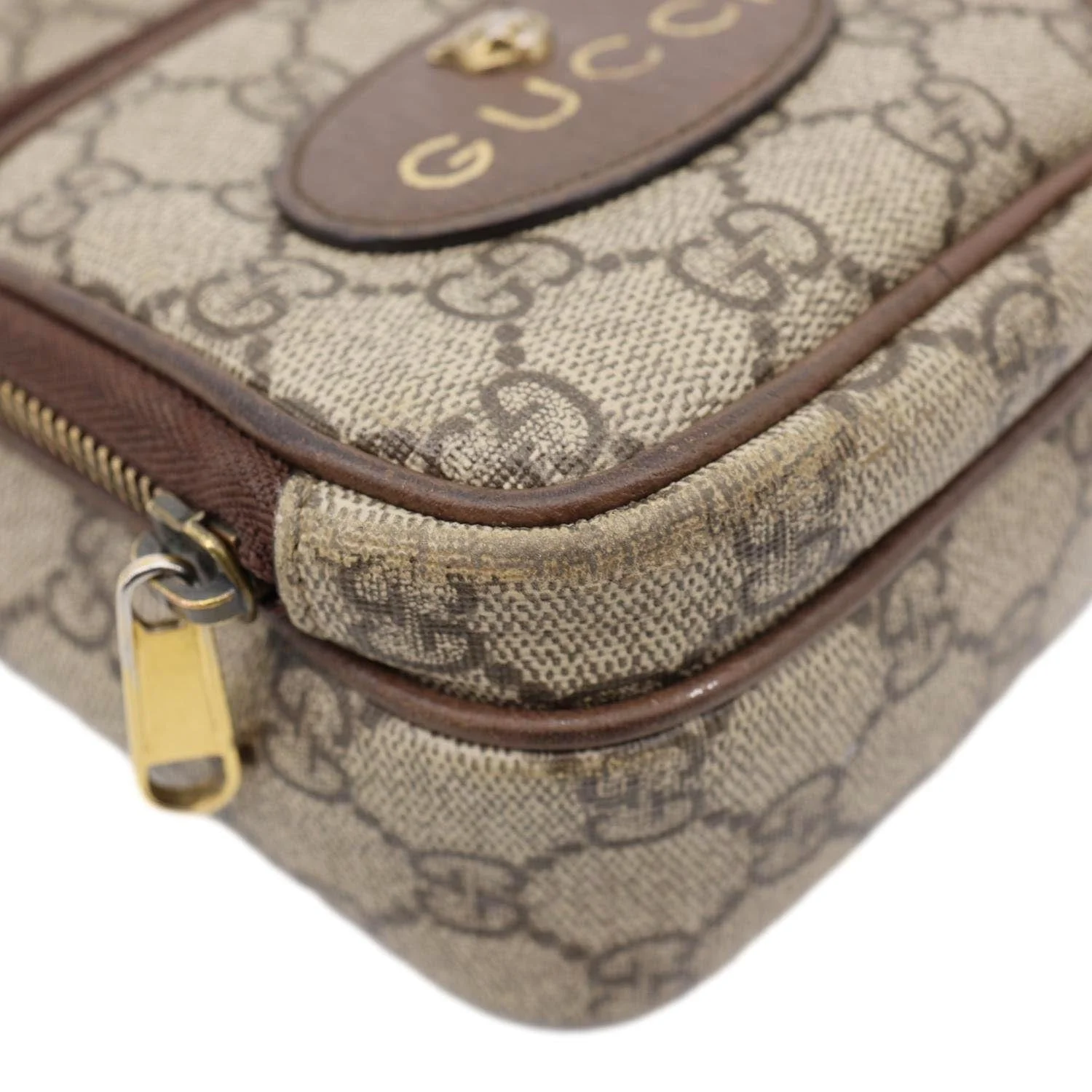 Gucci Neo Vintage Mini GG Supreme Canvas Crossbody Bag Beige 658556 - Image 9