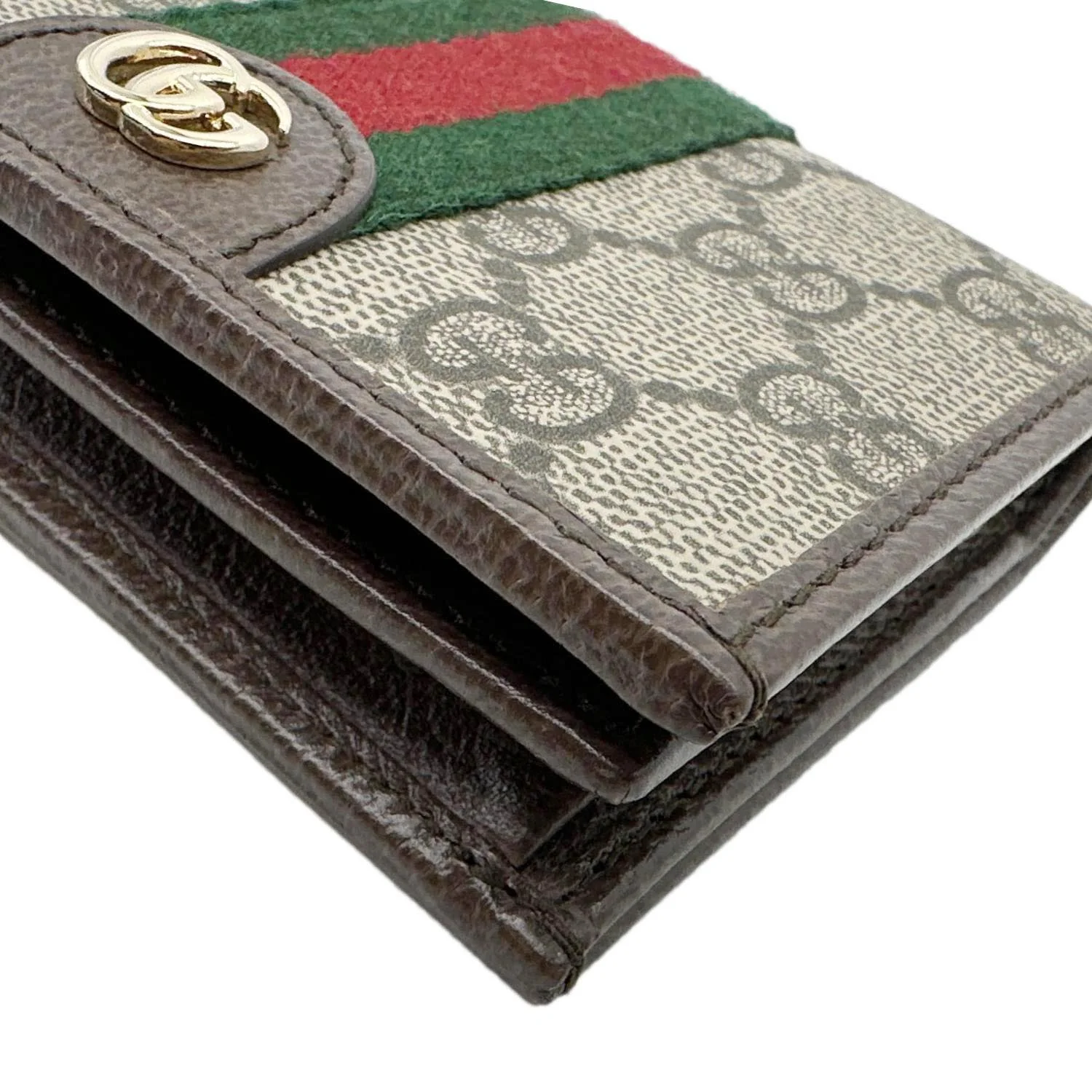 GUCCI Ophidia Small Web GG Supreme Canvas Wallet Beige 838487 - Image 5
