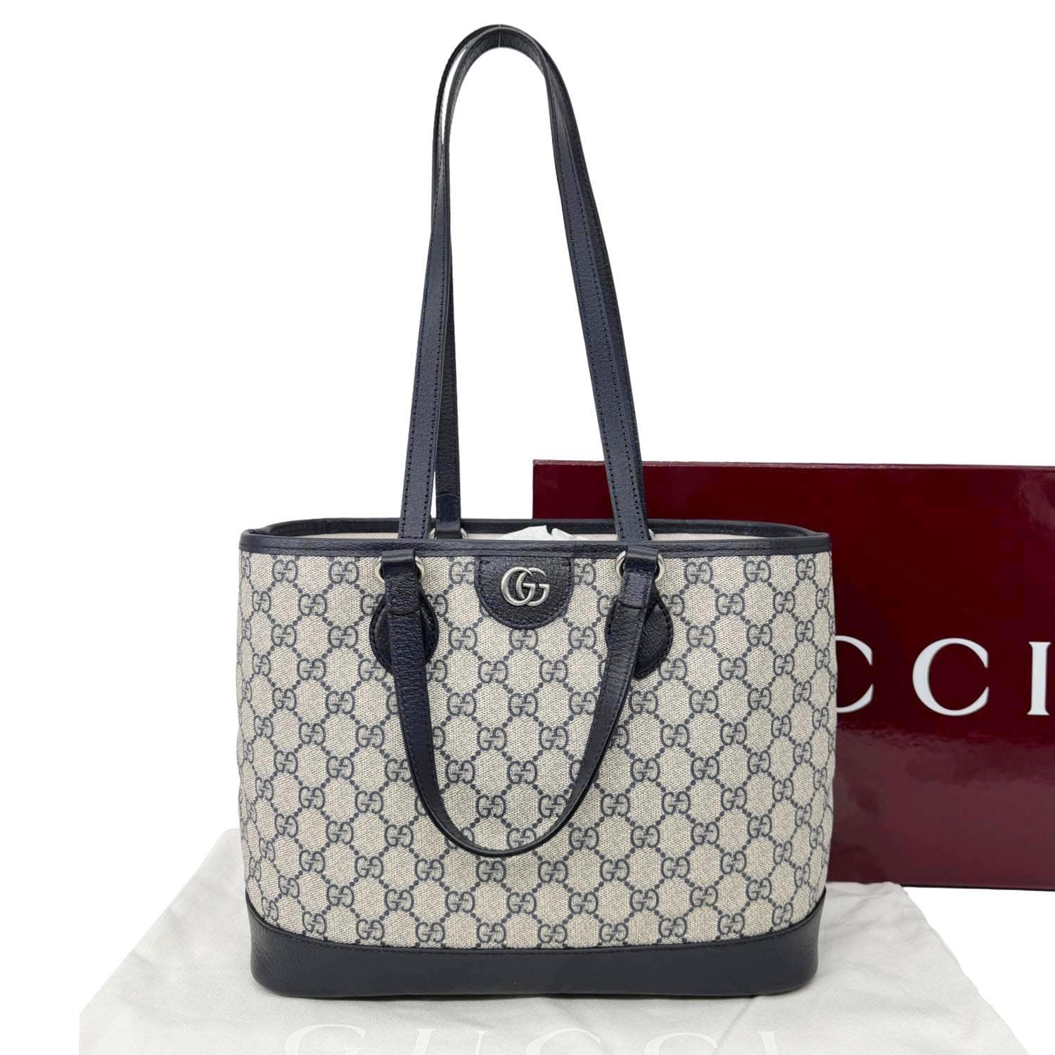 GUCCI Ophidia Medium GG Supreme Canvas Tote Beige 765043 - Image 3