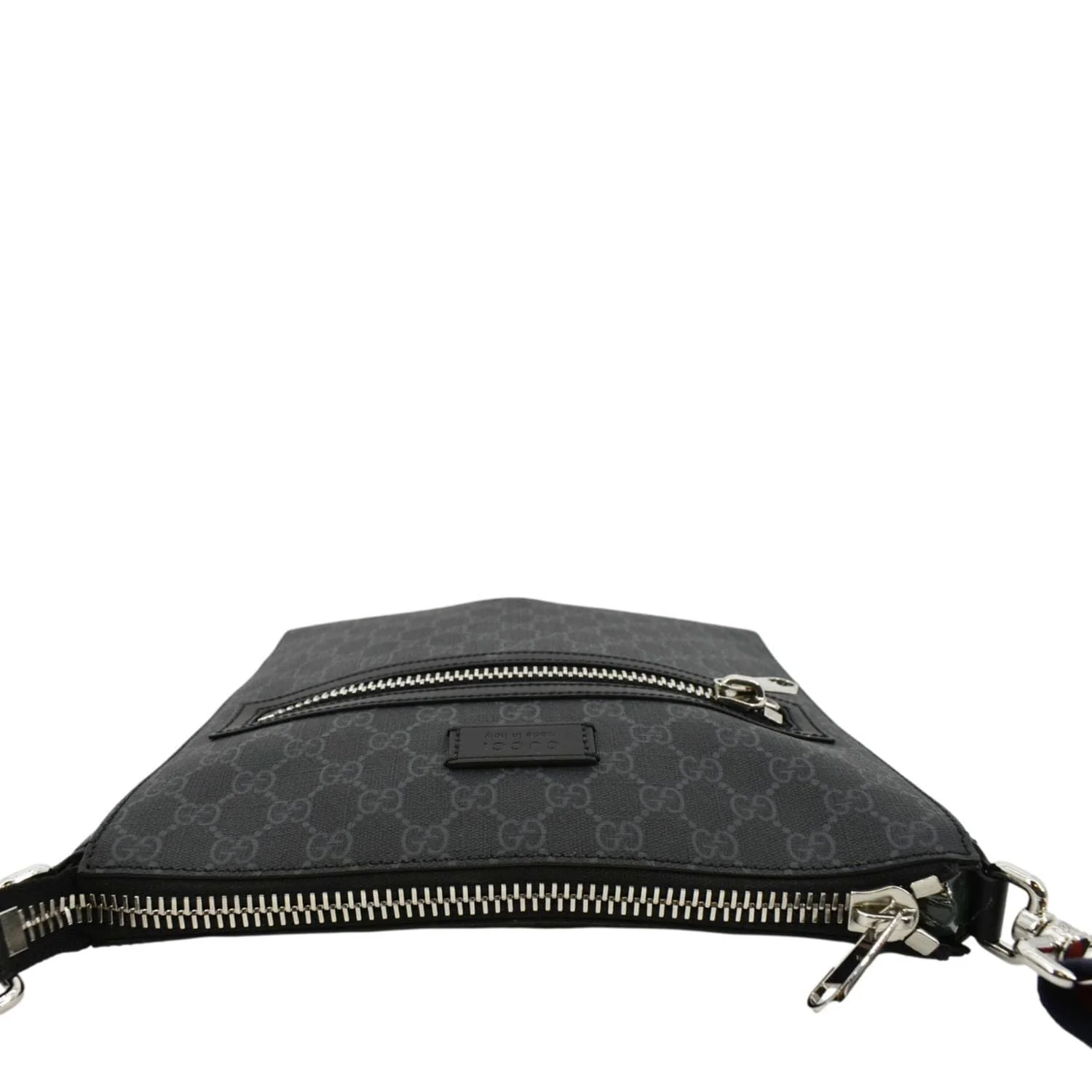 GUCCI GG Supreme Canvas Square Messenger Bag Black 474137 - Image 4