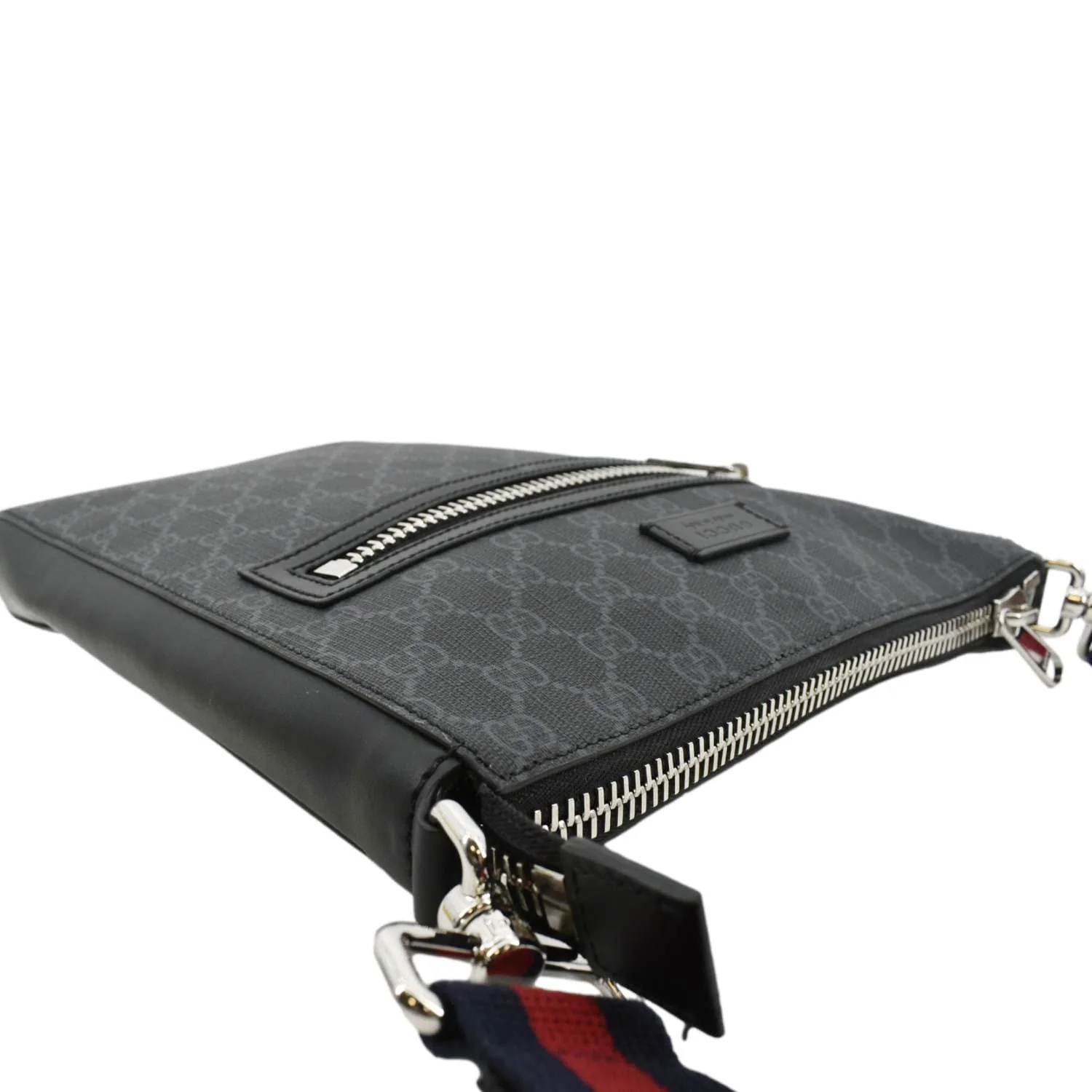 GUCCI GG Supreme Canvas Square Messenger Bag Black 474137 - Image 5