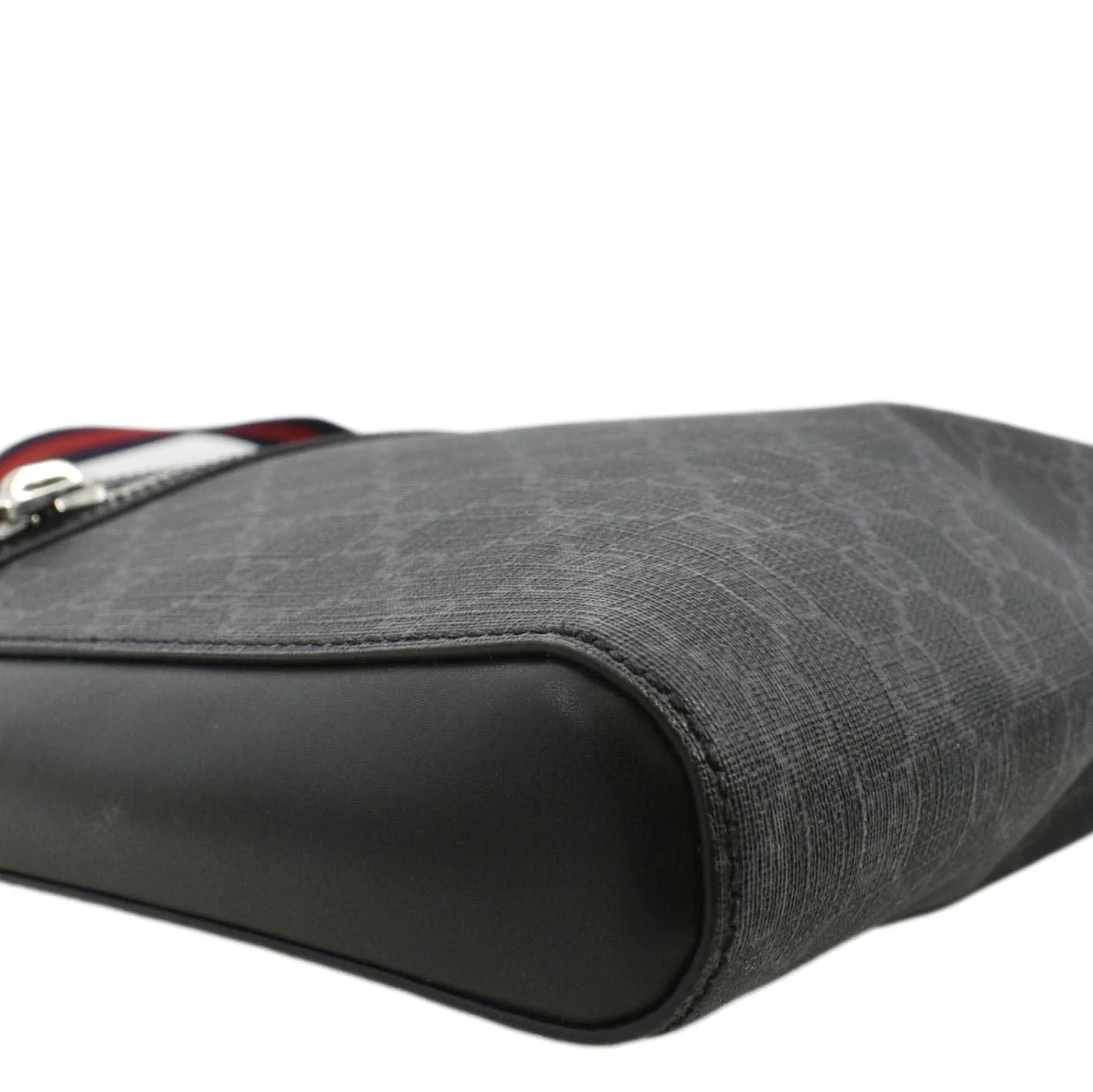 GUCCI GG Supreme Canvas Square Messenger Bag Black 474137 - Image 8