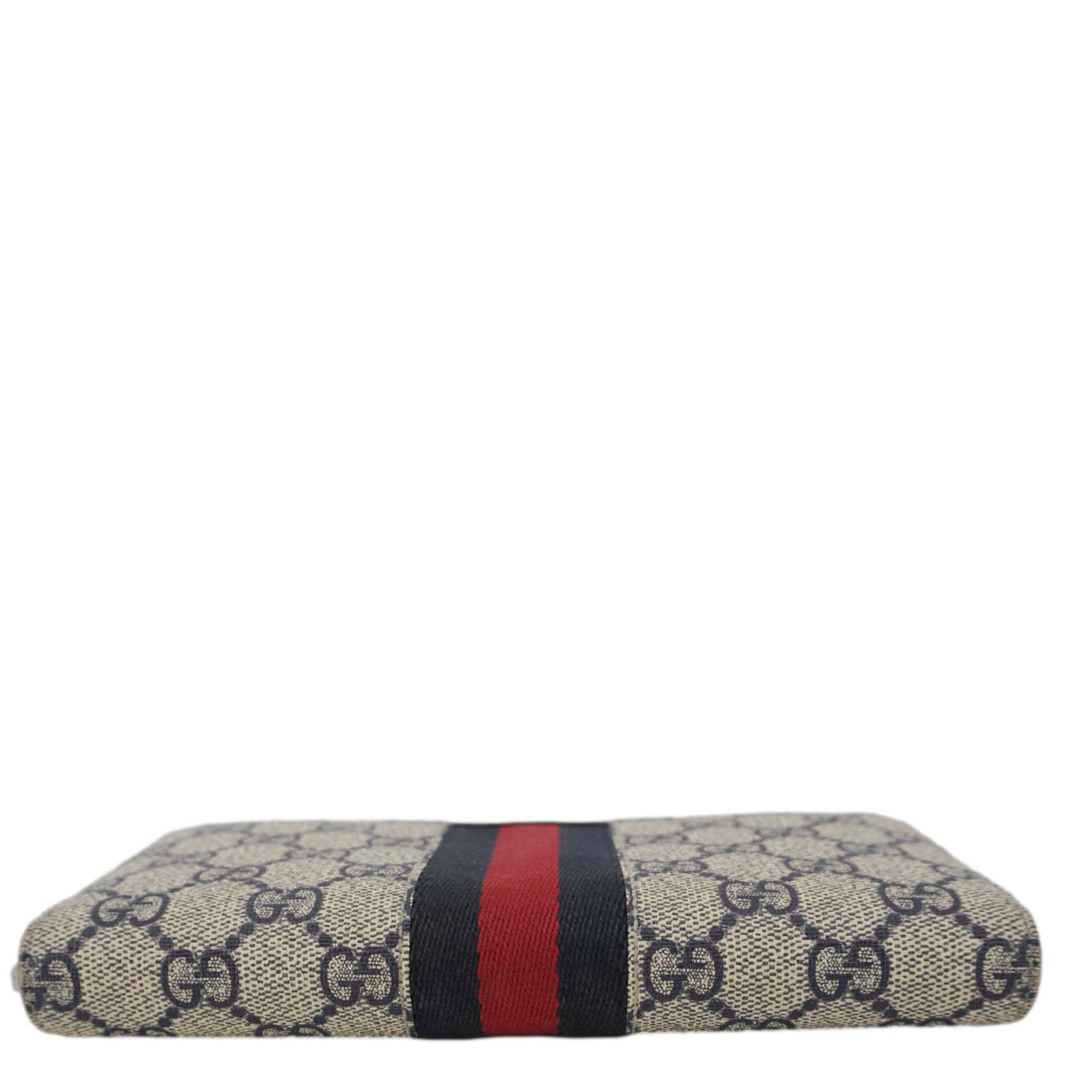 GUCCI GG Supreme Canvas Zip Around Wallet White 408831 - Image 5