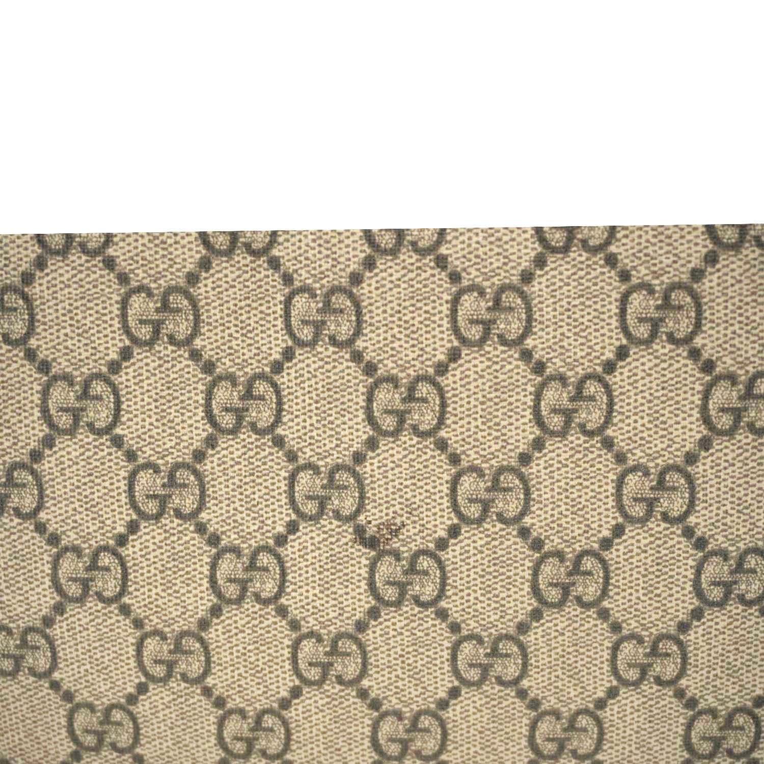 GUCCI GG Supreme Canvas Wristlet Beige 539335 - Image 10