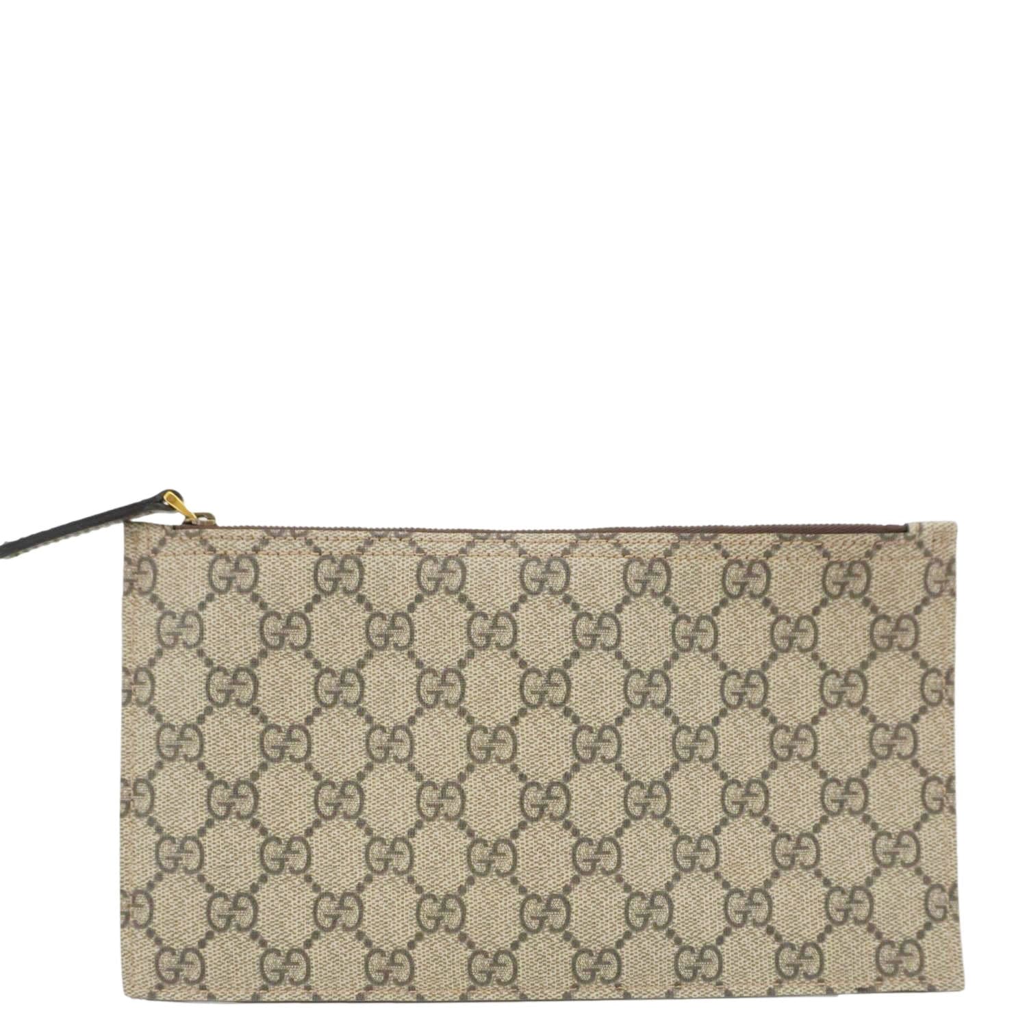 GUCCI GG Supreme Canvas Wristlet Beige 539335 - Image 3