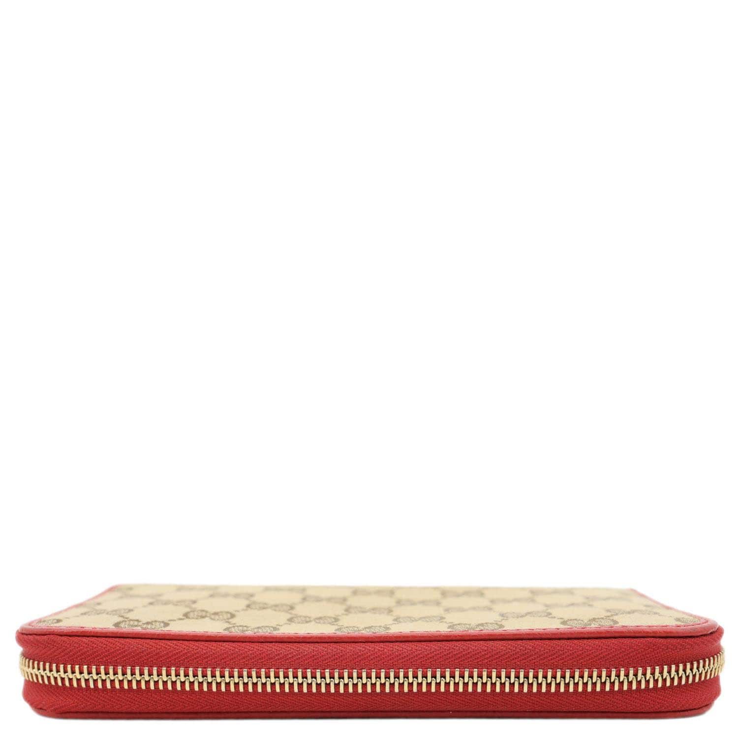 GUCCI GG Monogram Canvas Zippy Wallet Beige 363423 - Image 9