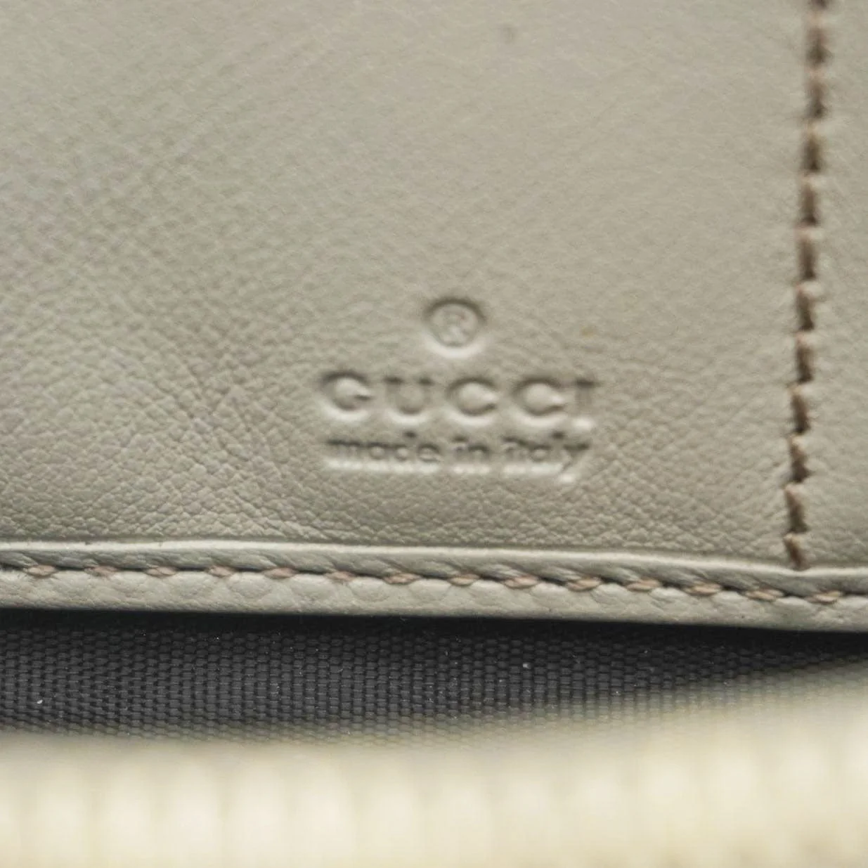 GUCCI GG Canvas Zippy Wallet White 323397 - Image 11