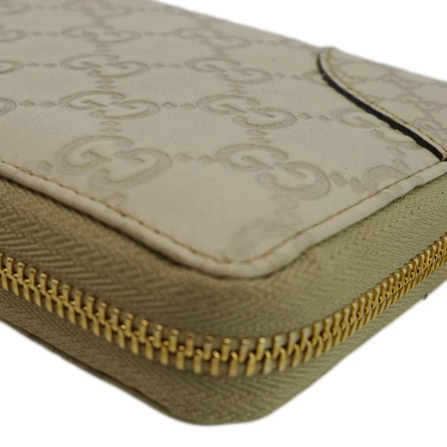 GUCCI GG Canvas Zippy Wallet White 323397 - Image 8