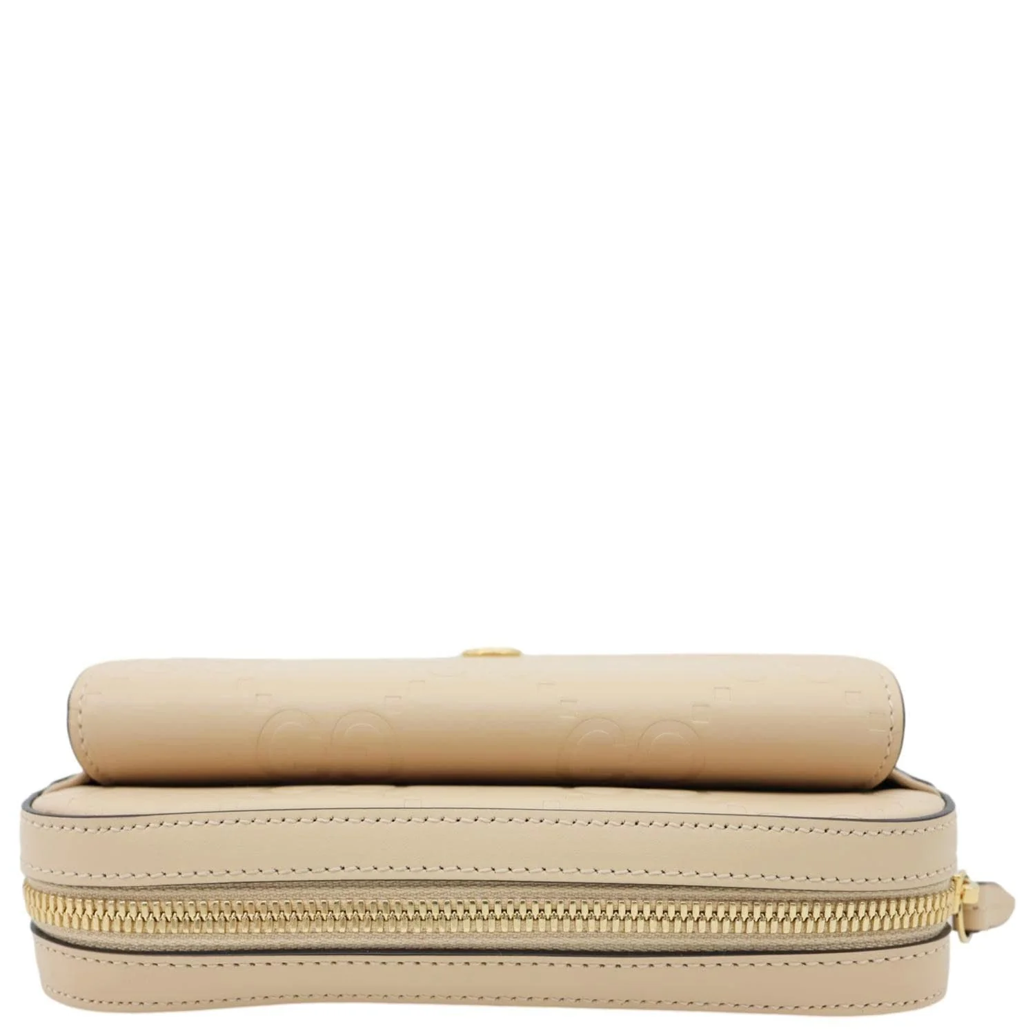 GUCCI Gilbert Mini Monogram Calfskin Leather Crossbody Bag Beige 781554 - Image 5