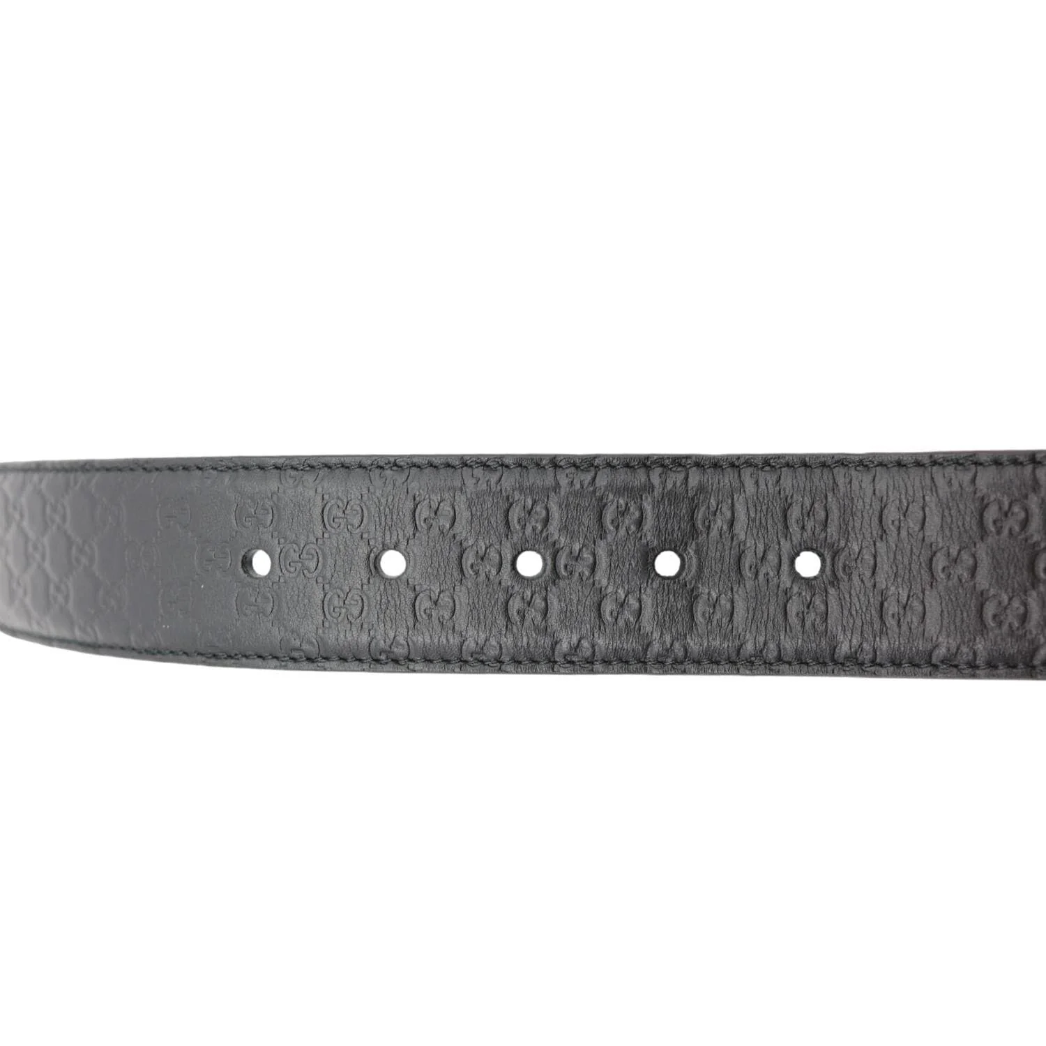GUCCI Microguccissima Leather Belt Black 281548 Size 95/38 - Image 4