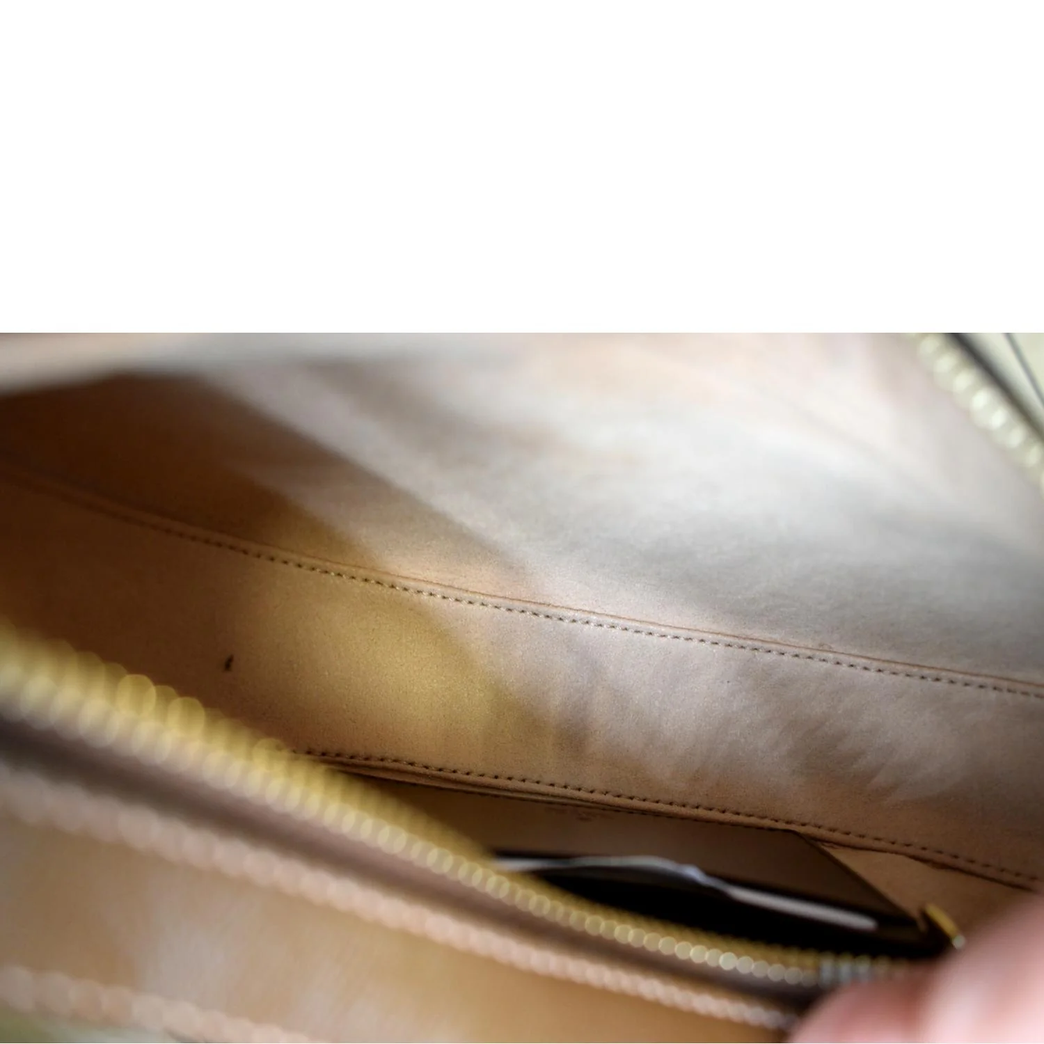 GUCCI Half Moon Mini GG Supreme Canvas Crossbody Bag Beige 726843 - Image 10