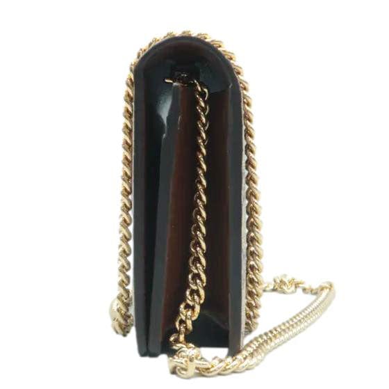 Gucci Heart Chain Wallet GG Supreme Monogram Canvas Crossbody Bag Beige 648948 - Image 5