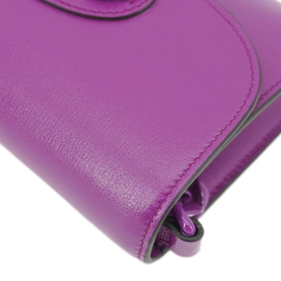 GUCCI Horsebit 1955 mini Leather Shoulder Bag Purple 724713 - Image 9