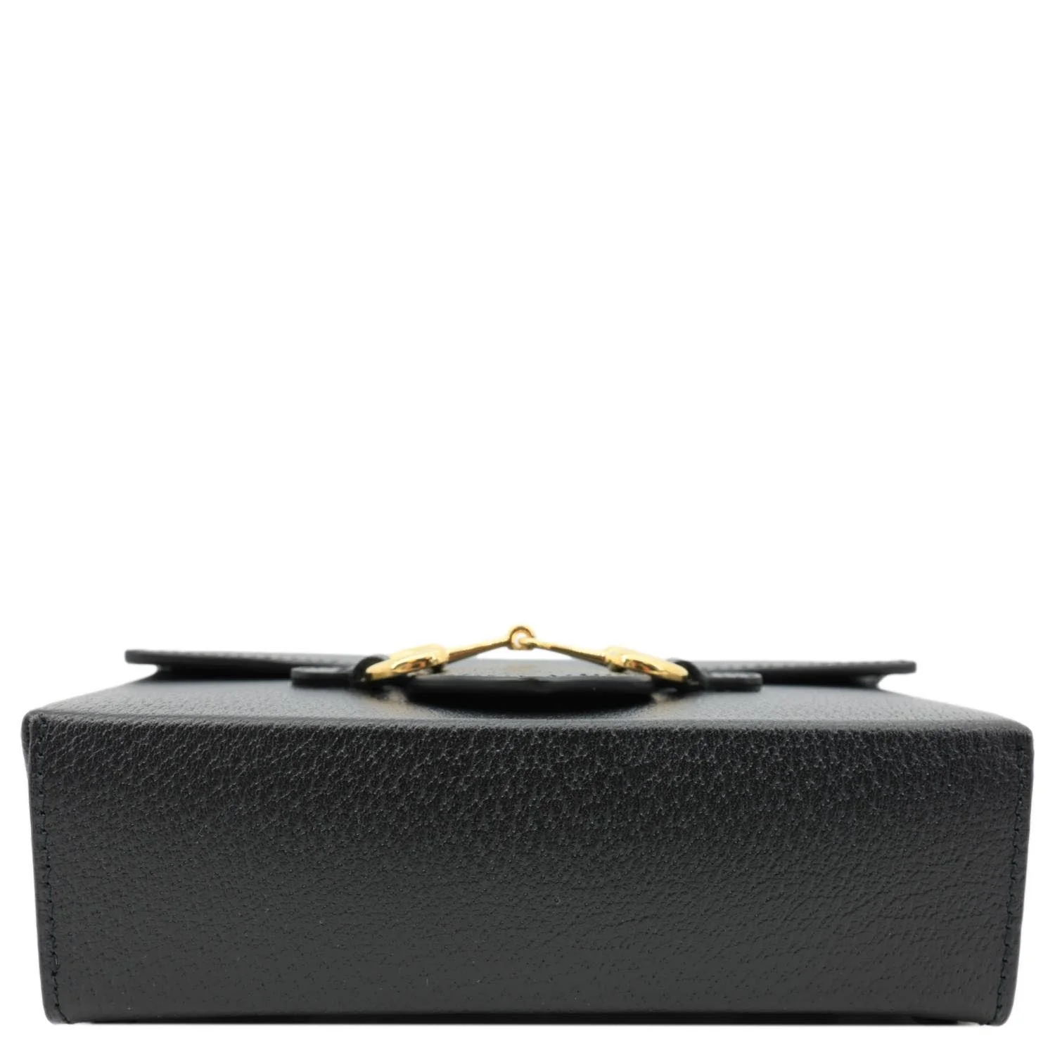 GUCCI Horsebit 1955 Flap Leather Shoulder Bag Black 732314 - Image 11