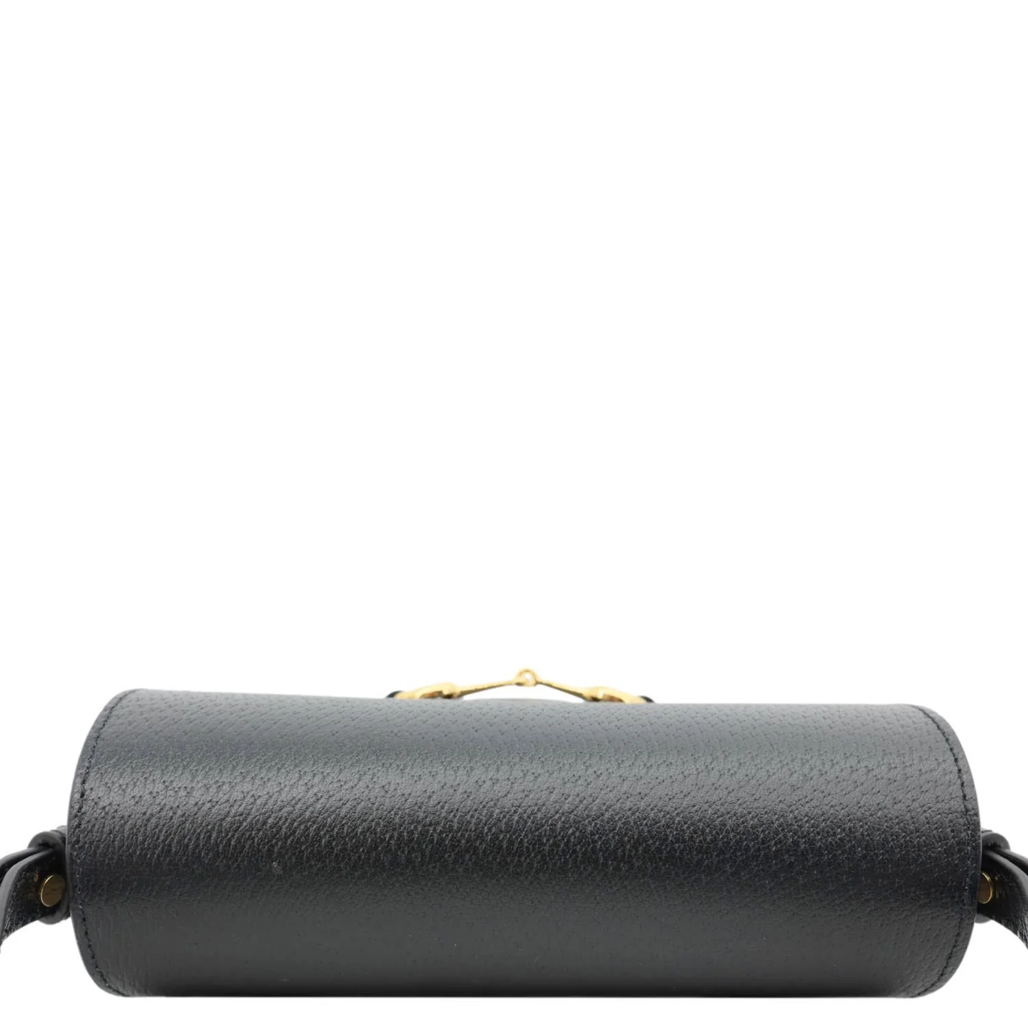 GUCCI Horsebit 1955 Flap Leather Shoulder Bag Black 732314 - Image 4