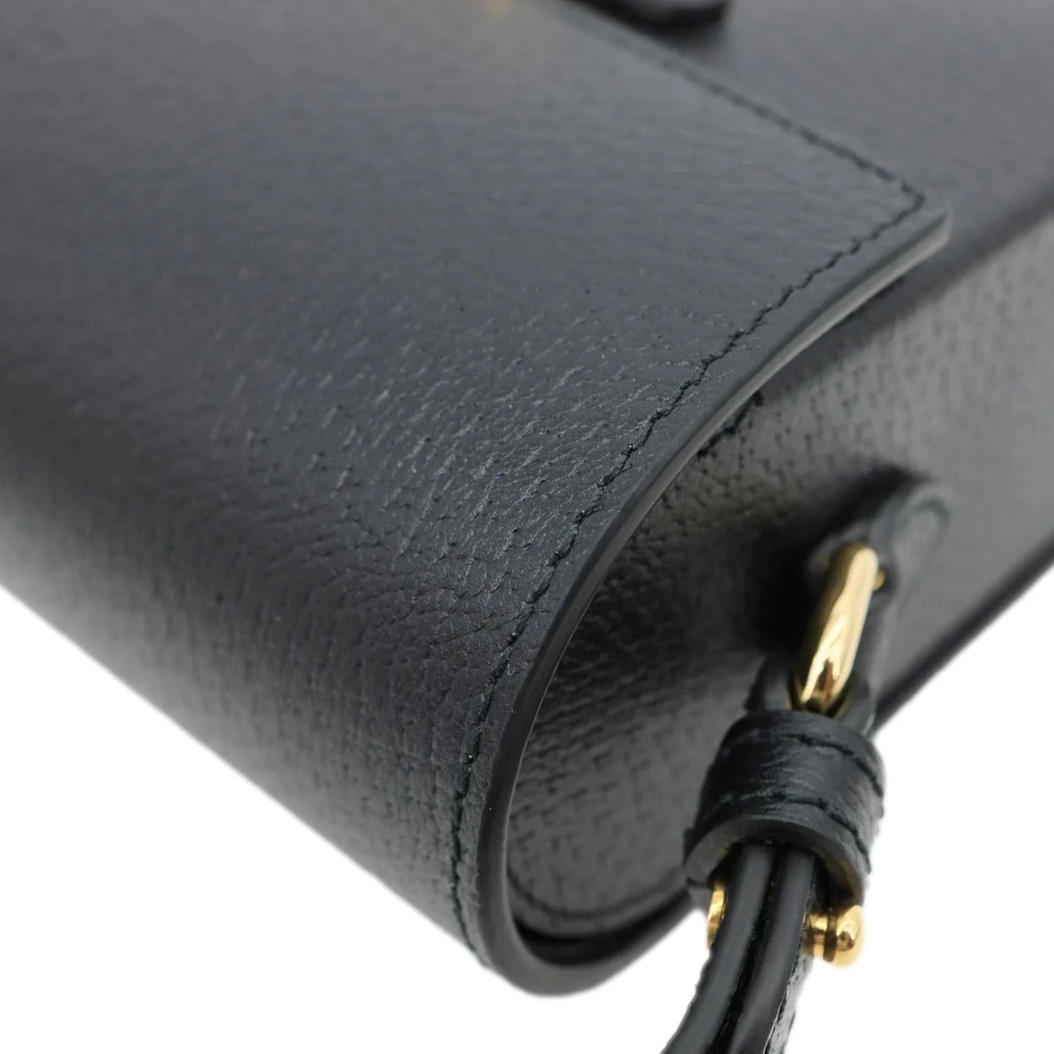 GUCCI Horsebit 1955 Flap Leather Shoulder Bag Black 732314 - Image 7