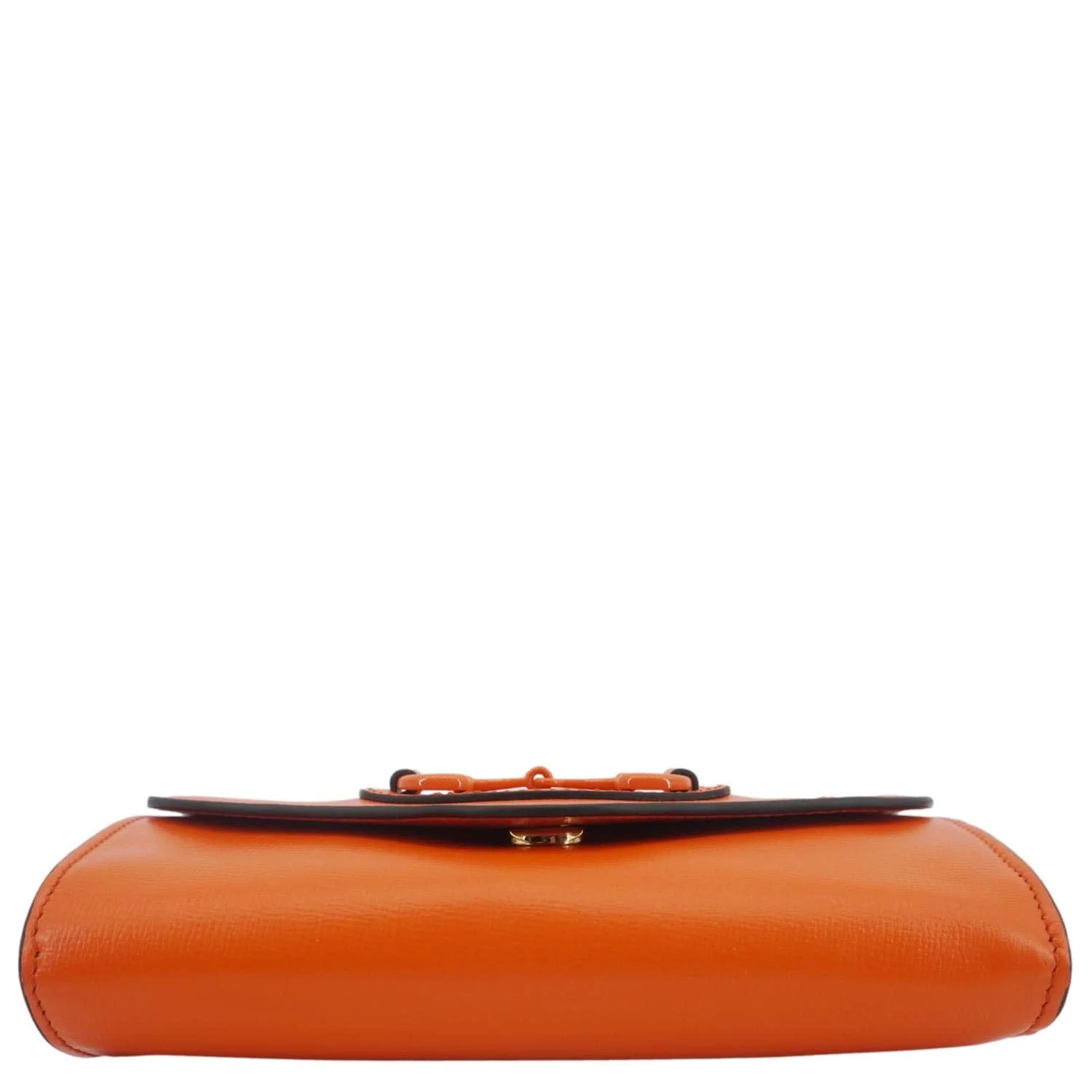 GUCCI Horsebit 1955 Mini Leather Shoulder Bag Orange 724713 - Image 11