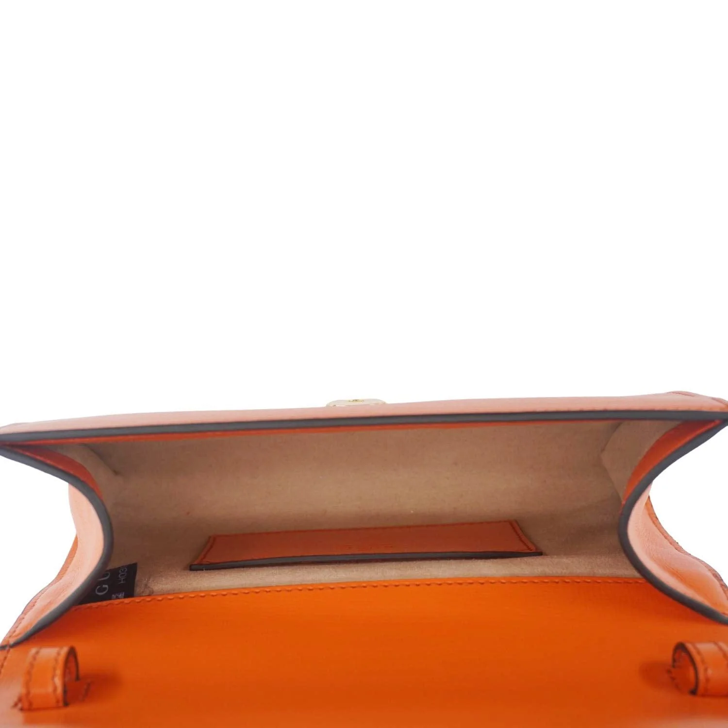 GUCCI Horsebit 1955 Mini Leather Shoulder Bag Orange 724713 - Image 12