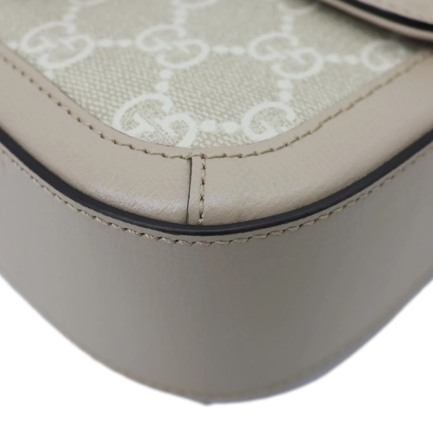 GUCCI Horsebit 1955 Small GG Supreme Canvas Shoulder Bag Beige 735178 - Image 9