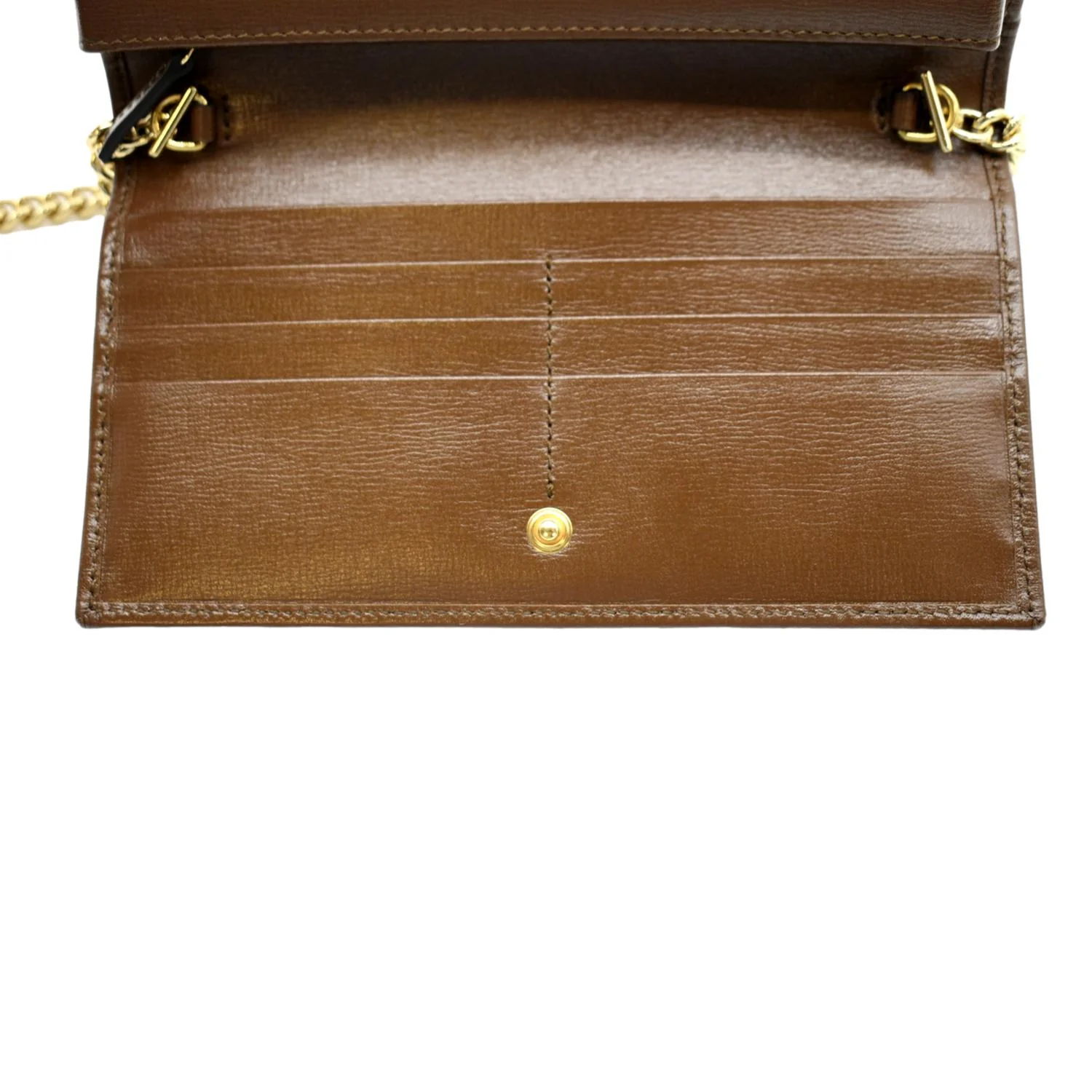 GUCCI Horsebit 1955 GG Supreme Canvas Crossbody Chain Wallet Beige 621392 - Image 12
