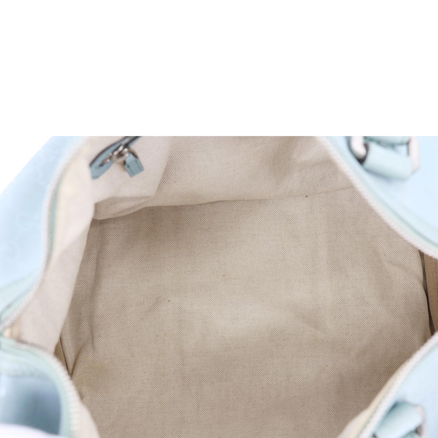 GUCCI Joy Medium GG Imprime Boston Bag Light Blue 193603 - Image 11