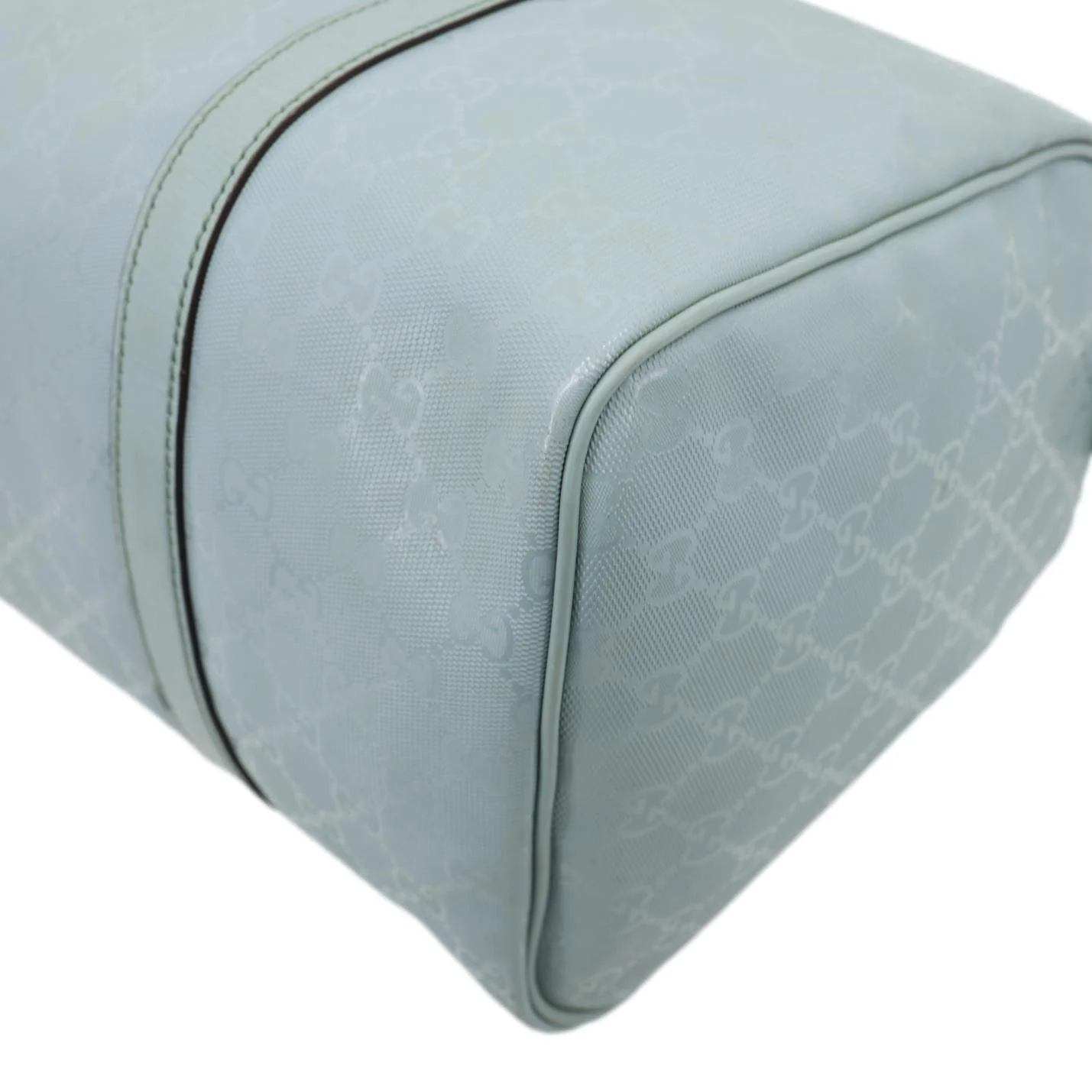 GUCCI Joy Medium GG Imprime Boston Bag Light Blue 193603 - Image 7