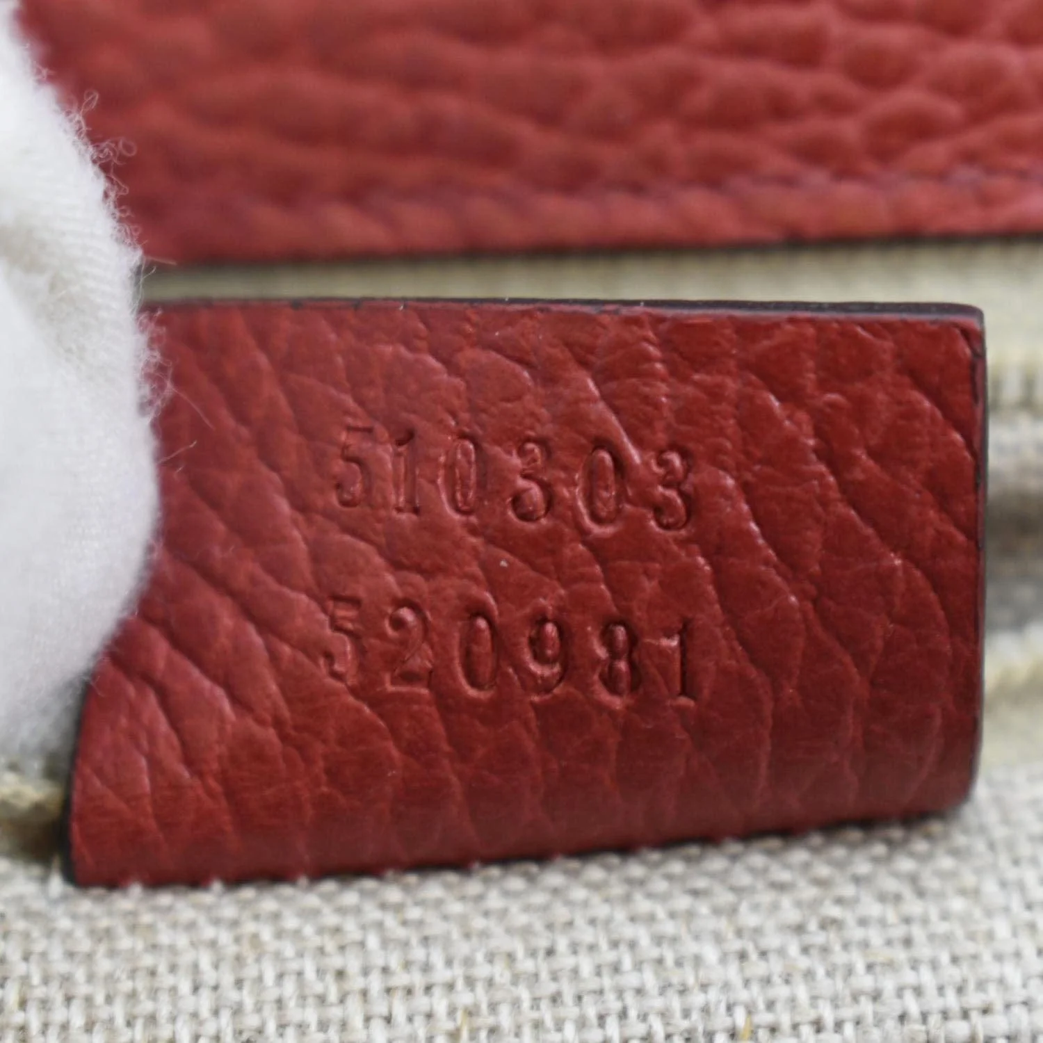 GUCCI Interlocking GG Calfskin Leather Crossbody Bag Red 510303 - Image 12