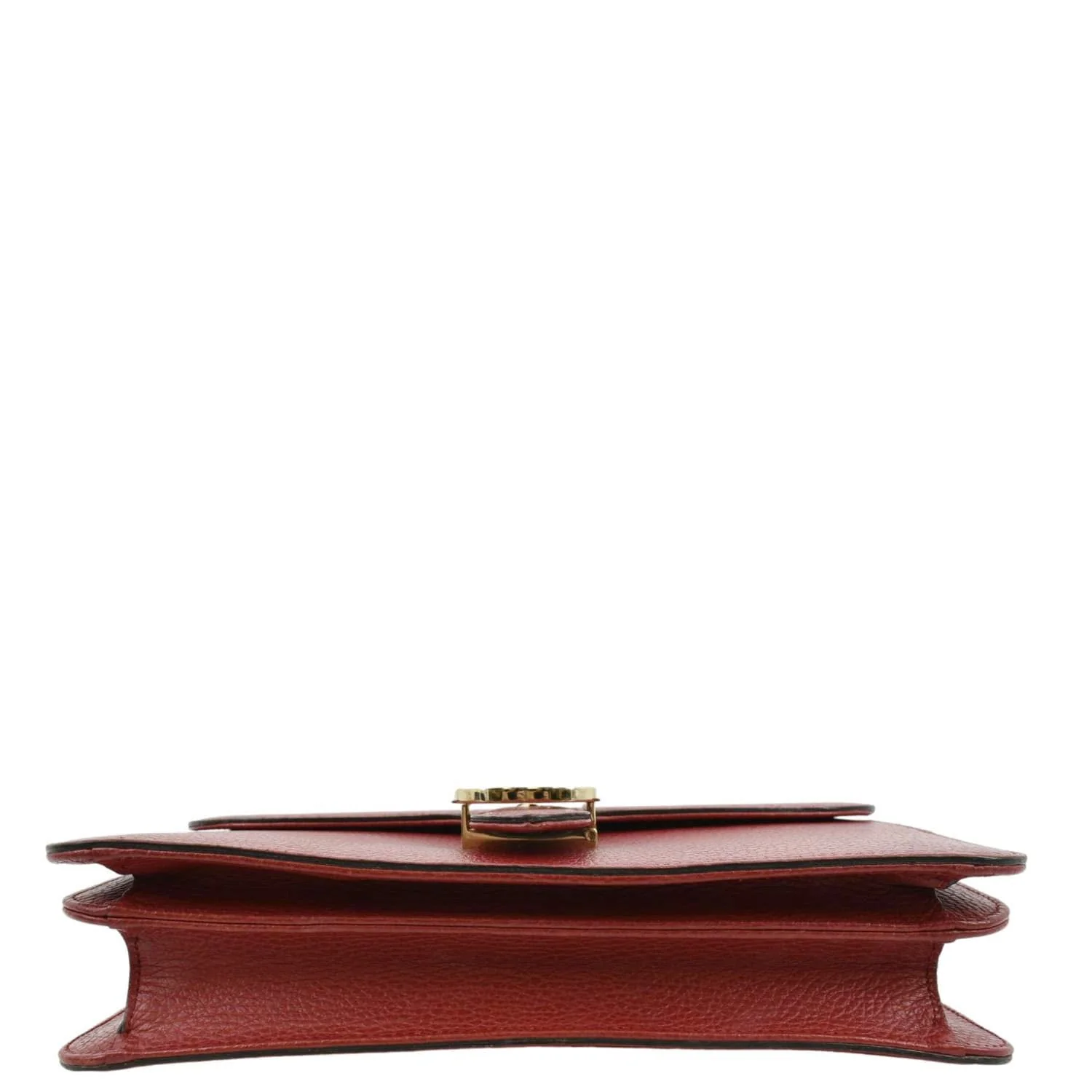 GUCCI Interlocking GG Calfskin Leather Crossbody Bag Red 510303 - Image 9