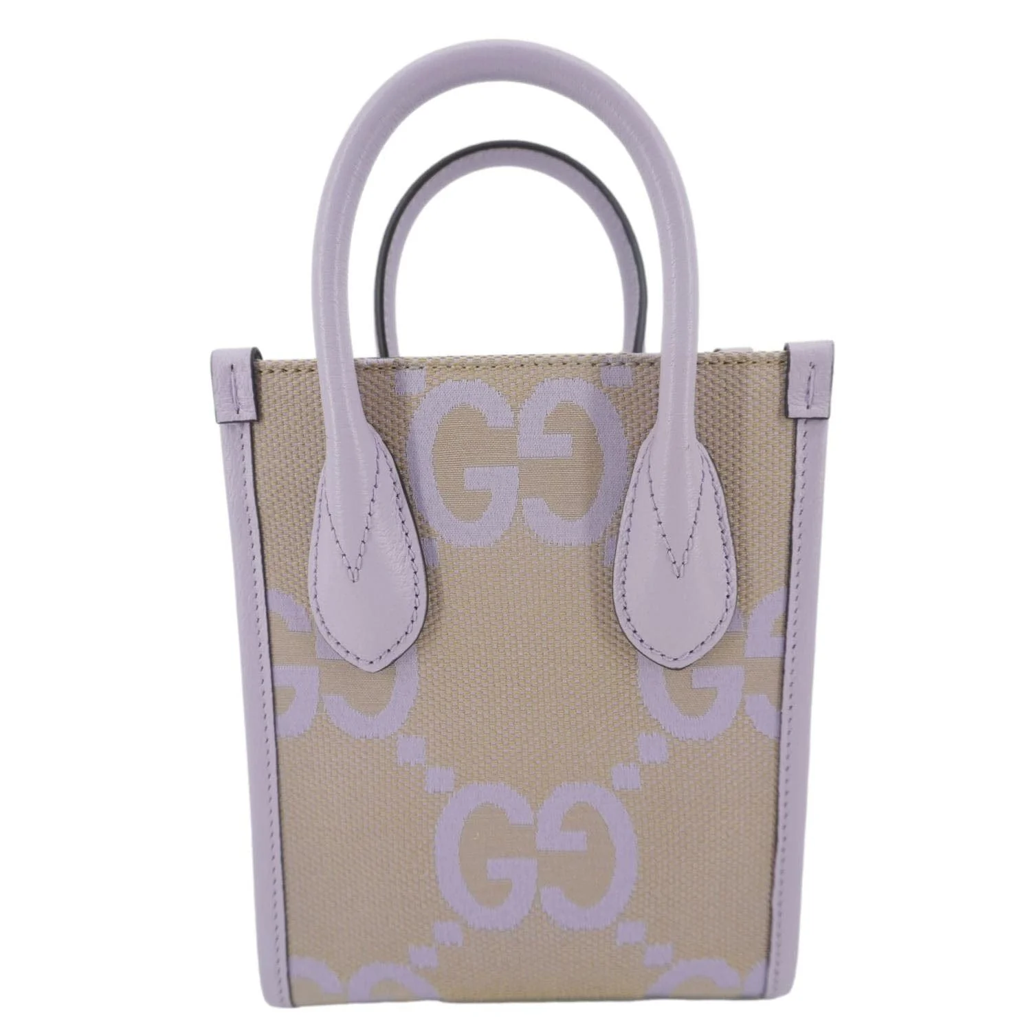 GUCCI Jumbo GG Canvas Mini Tote Bag Purple 671623 - Image 4