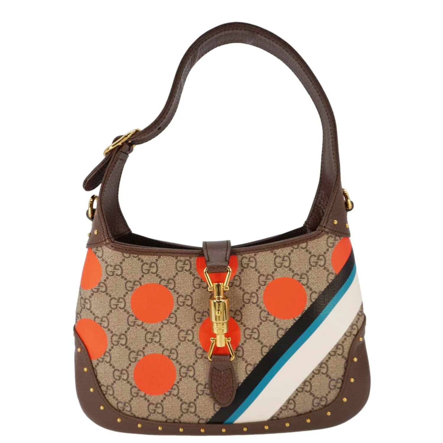 GUCCI Jackie 1961 Small GG Supreme Canvas Shoulder Bag Beige 678843 - Image 4